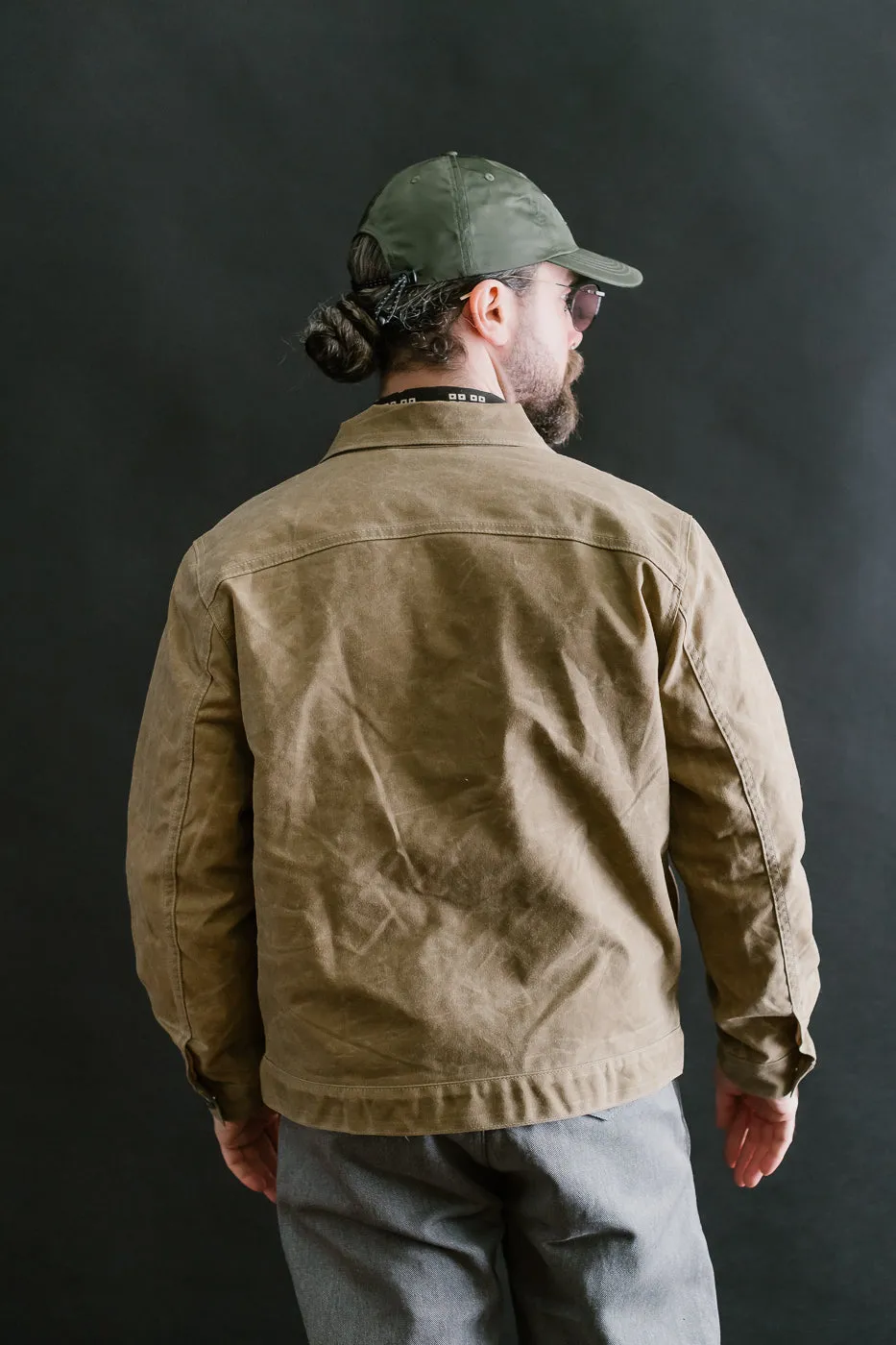 10oz Waxed Lined Cruiser Jacket - Tan