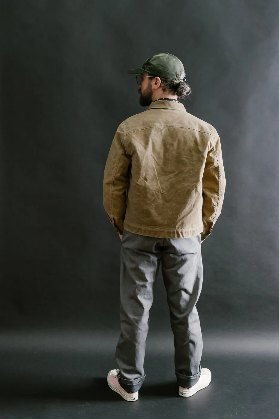 10oz Waxed Lined Cruiser Jacket - Tan