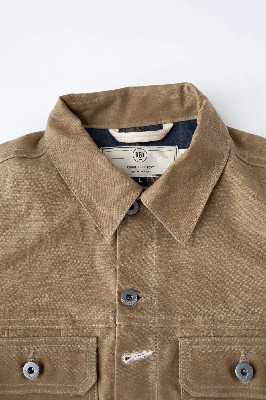 10oz Waxed Lined Cruiser Jacket - Tan