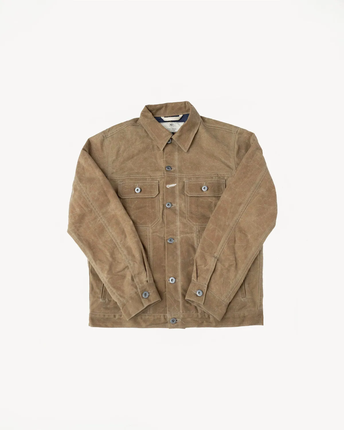 10oz Waxed Lined Cruiser Jacket - Tan