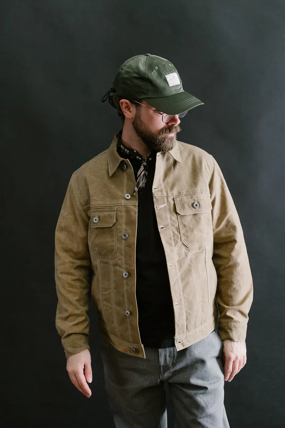 10oz Waxed Lined Cruiser Jacket - Tan