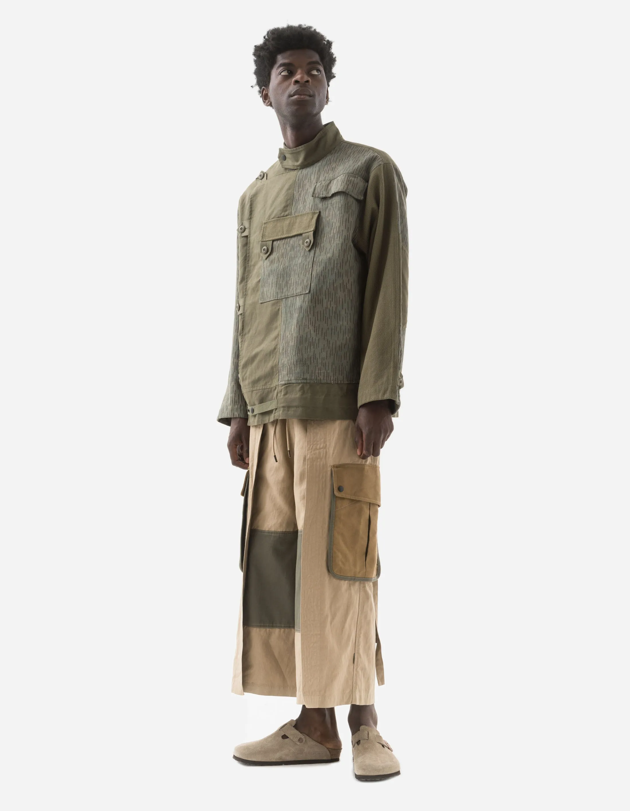 6052 M42 Hakama Cropped Track Pants Sand