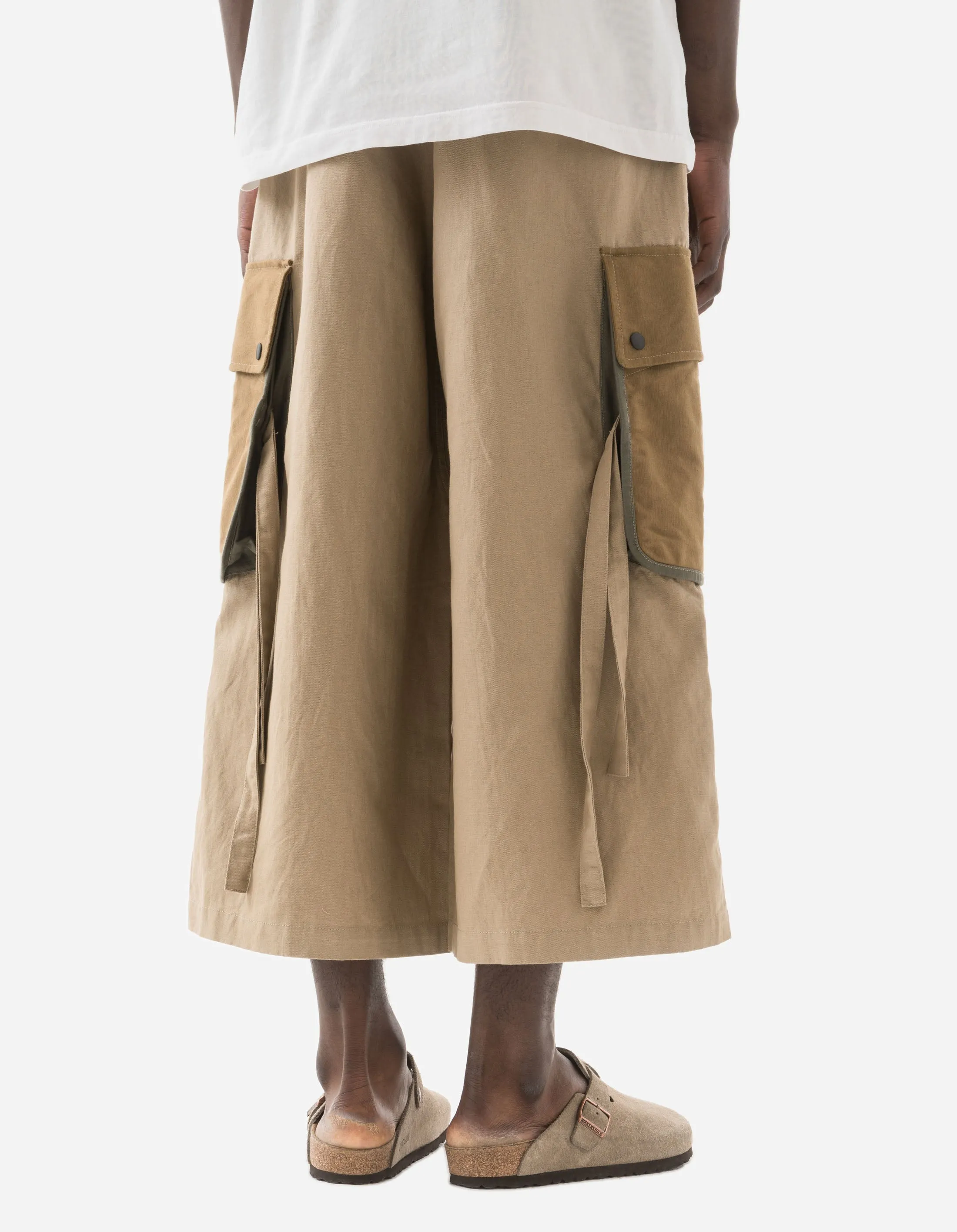 6052 M42 Hakama Cropped Track Pants Sand