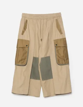 6052 M42 Hakama Cropped Track Pants Sand