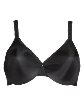 857109 Black Simple Shaping Underwire Minimizer Bra