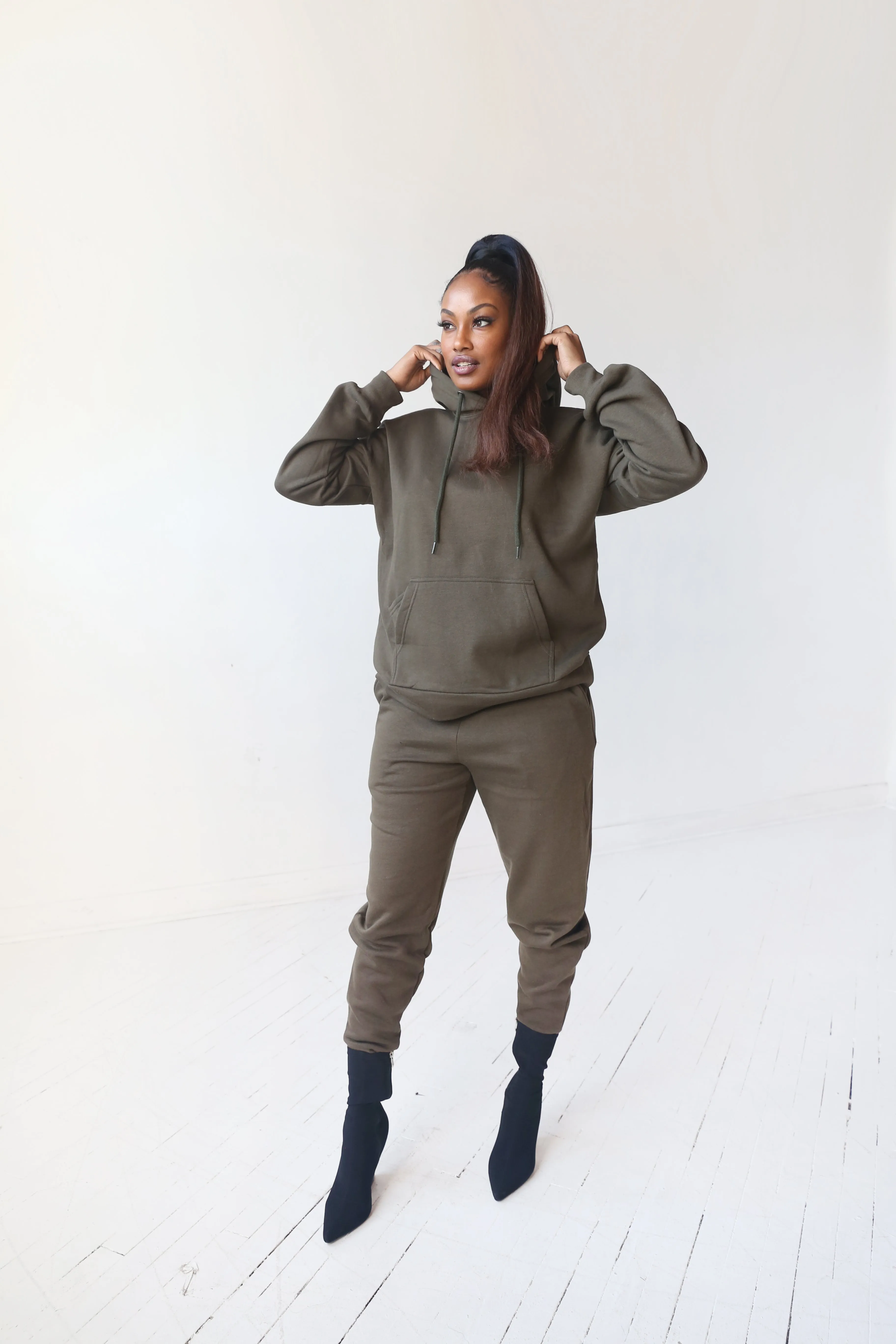 Basic Jogger Set | Olive