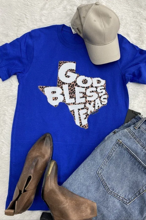 BC GOD BLESS TEXAS - ROAYL BLUE