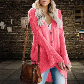 Bell Sleeve High Low Cardigan Sweater