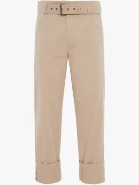 Belted Chino Trousers