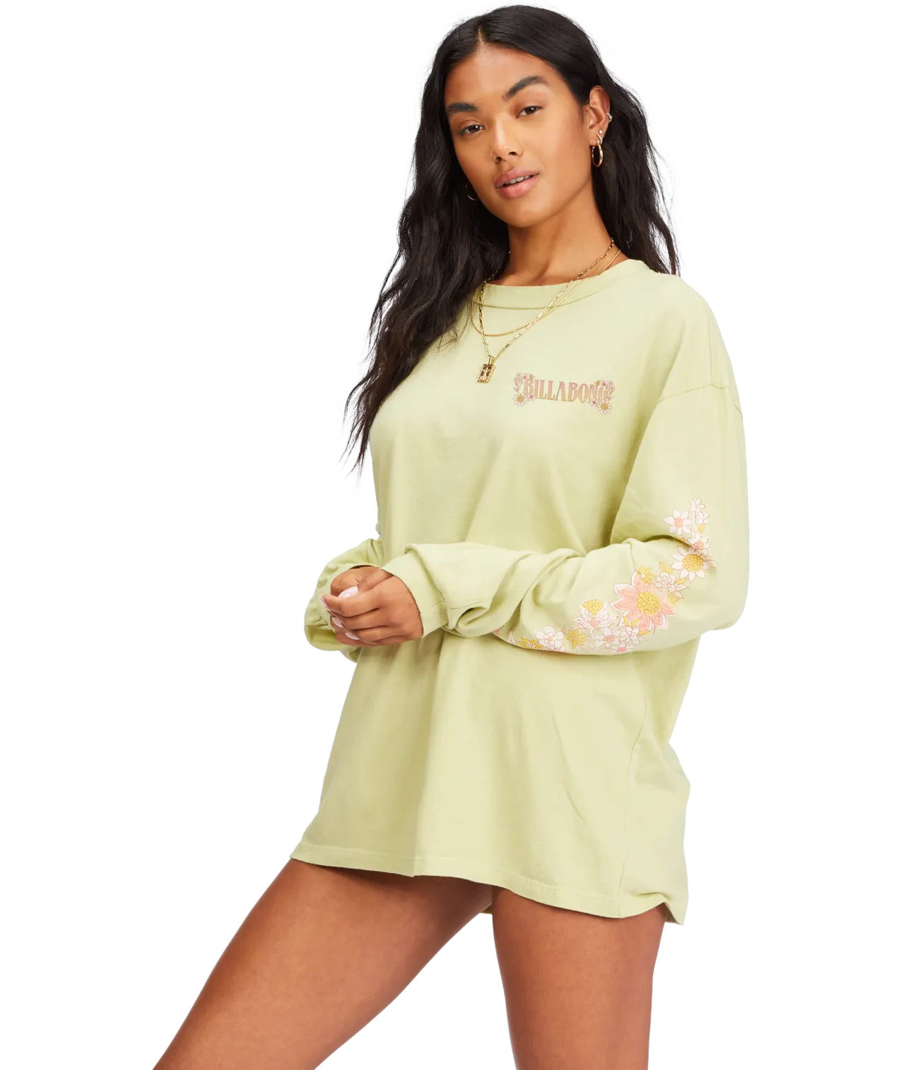 Billabong Heartbreaker L/S Tee-Agave