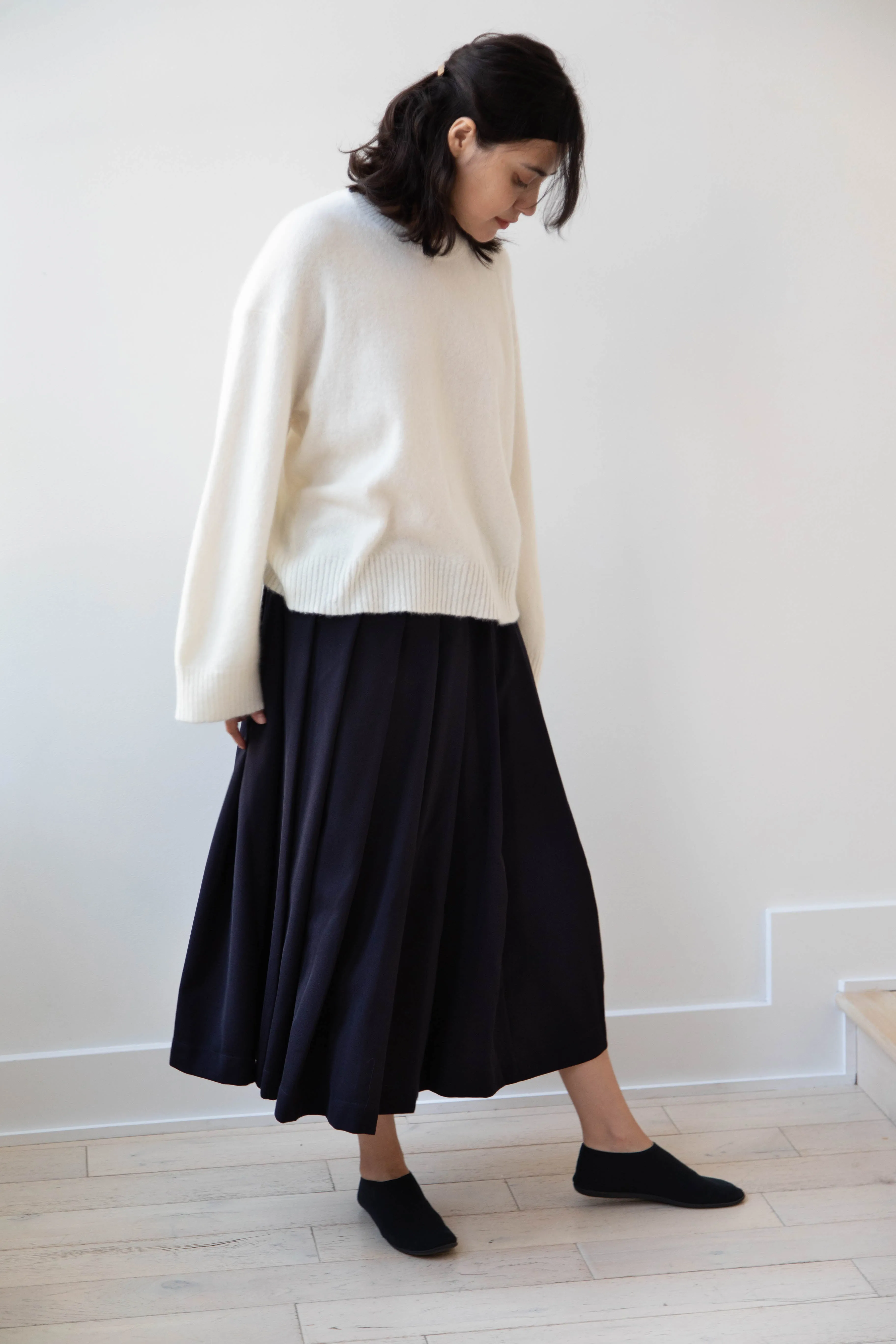 Boboutic | Cruel Touch Cashmere Silk Sweater in Milk