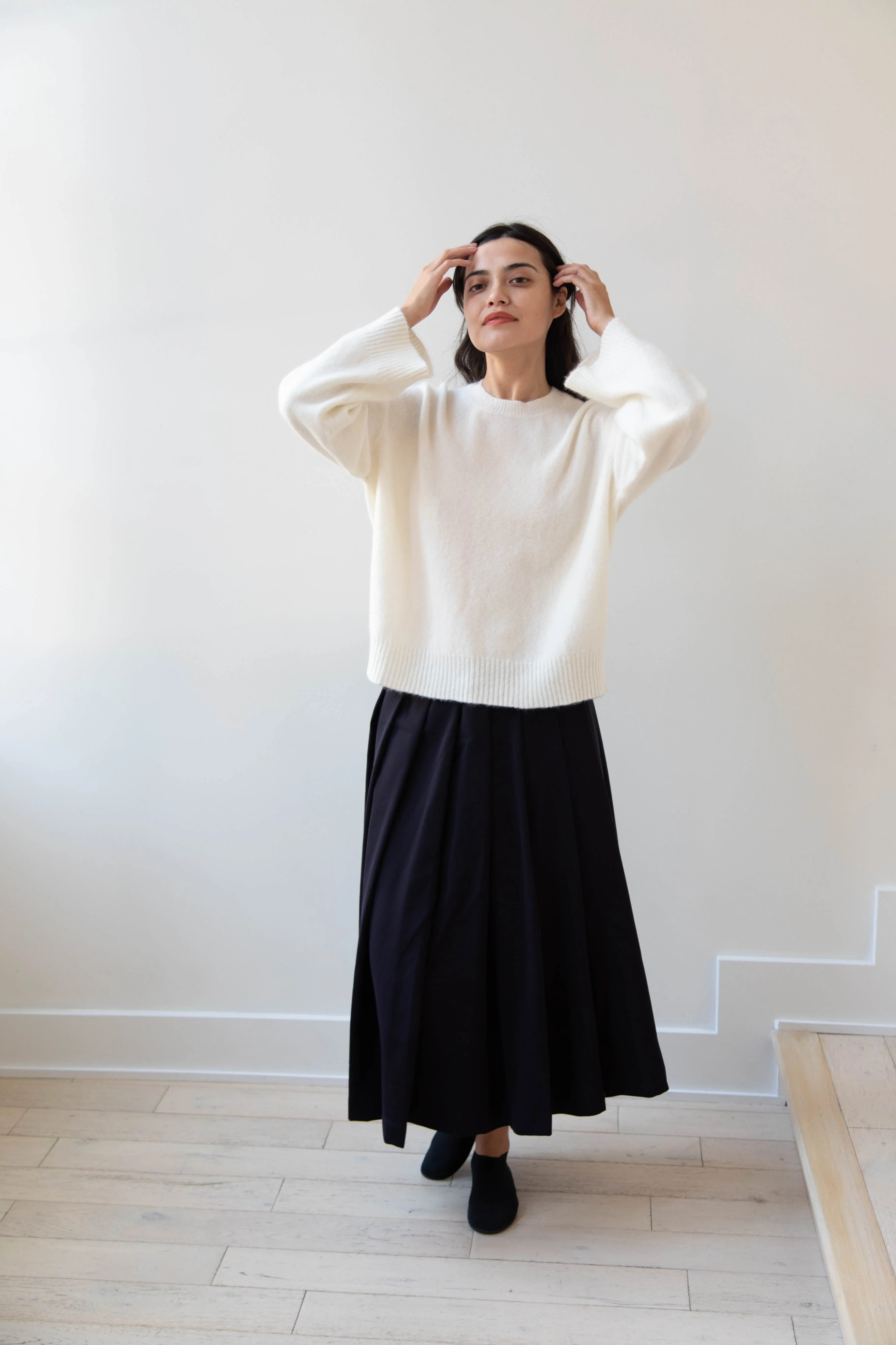 Boboutic | Cruel Touch Cashmere Silk Sweater in Milk