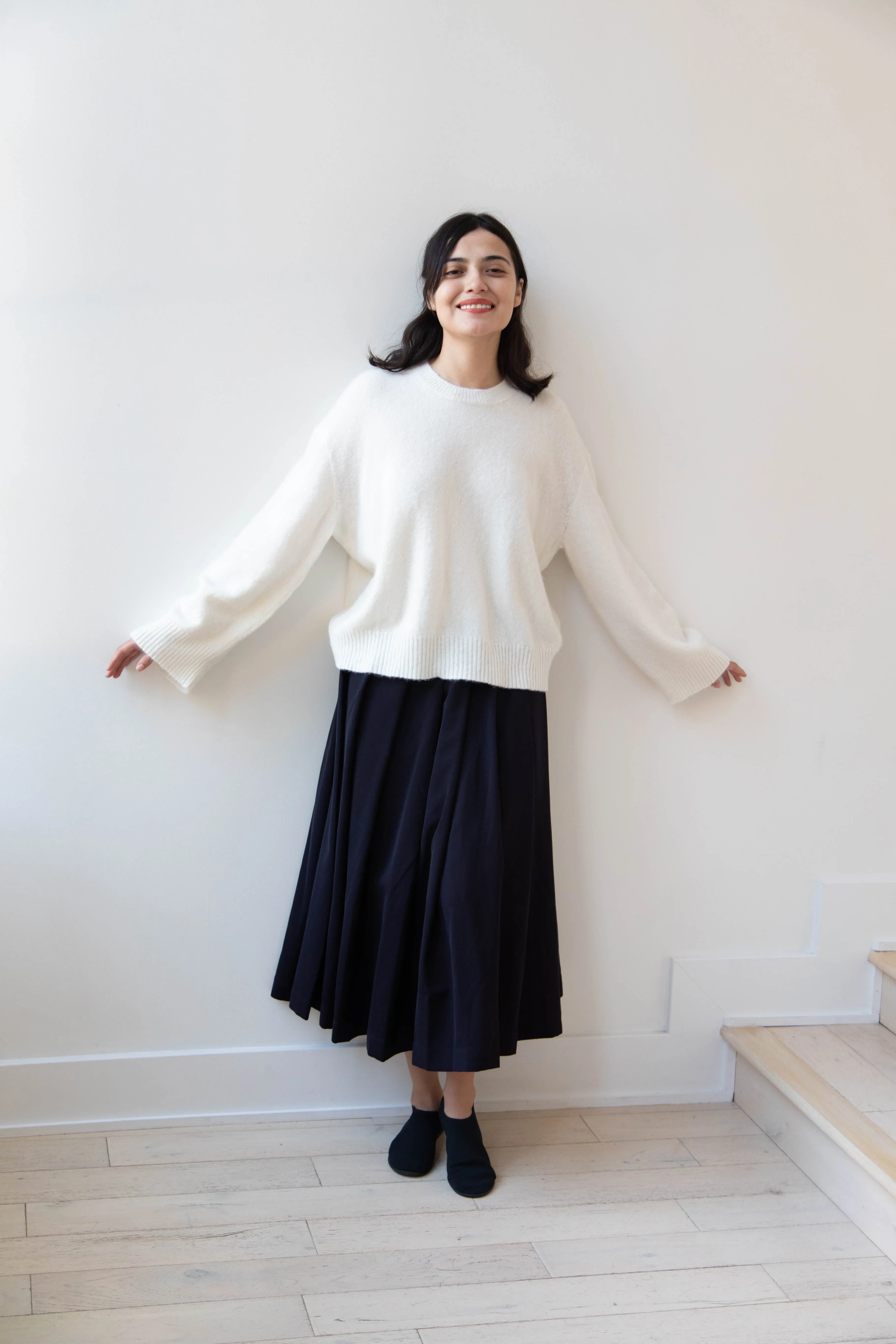 Boboutic | Cruel Touch Cashmere Silk Sweater in Milk