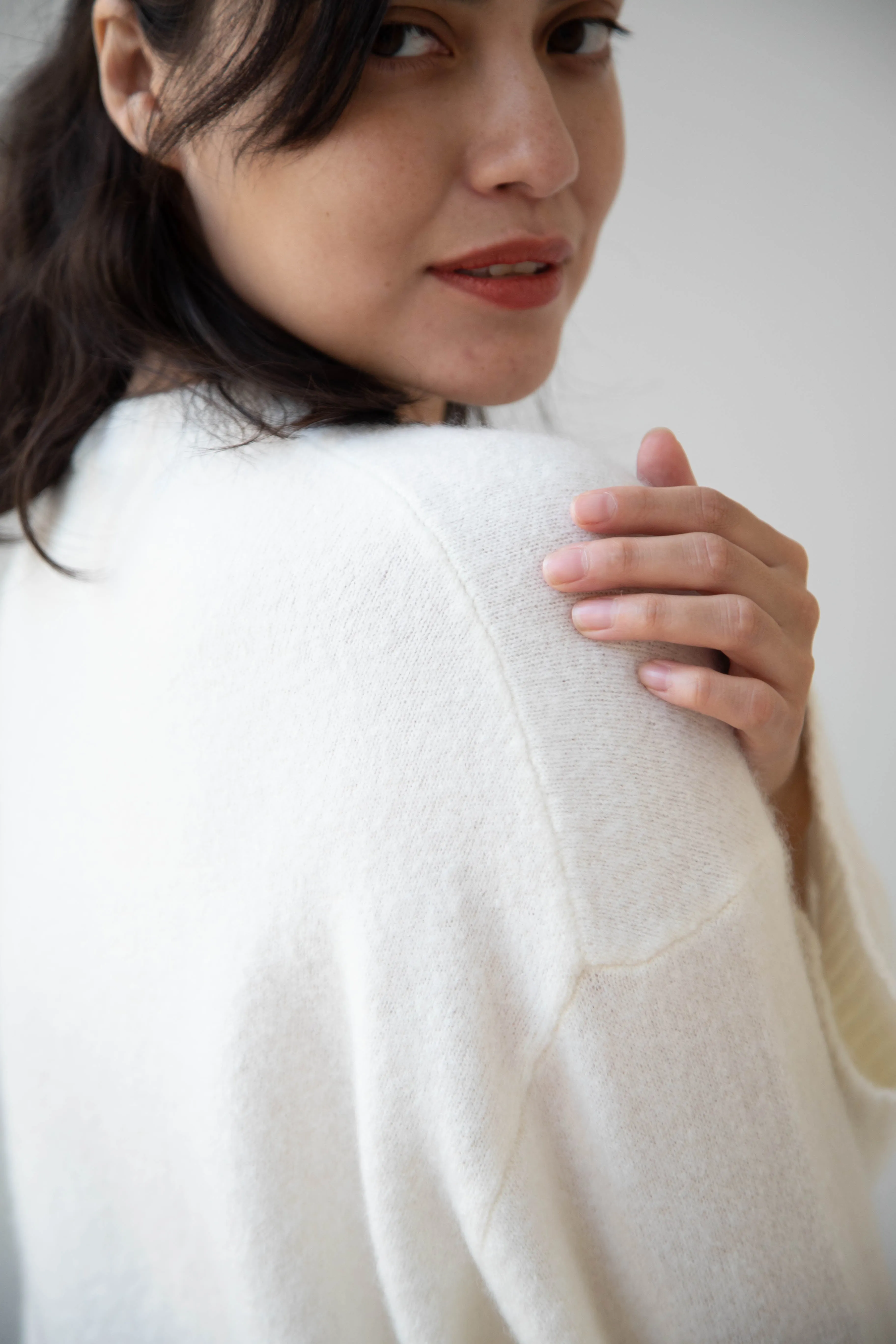 Boboutic | Cruel Touch Cashmere Silk Sweater in Milk