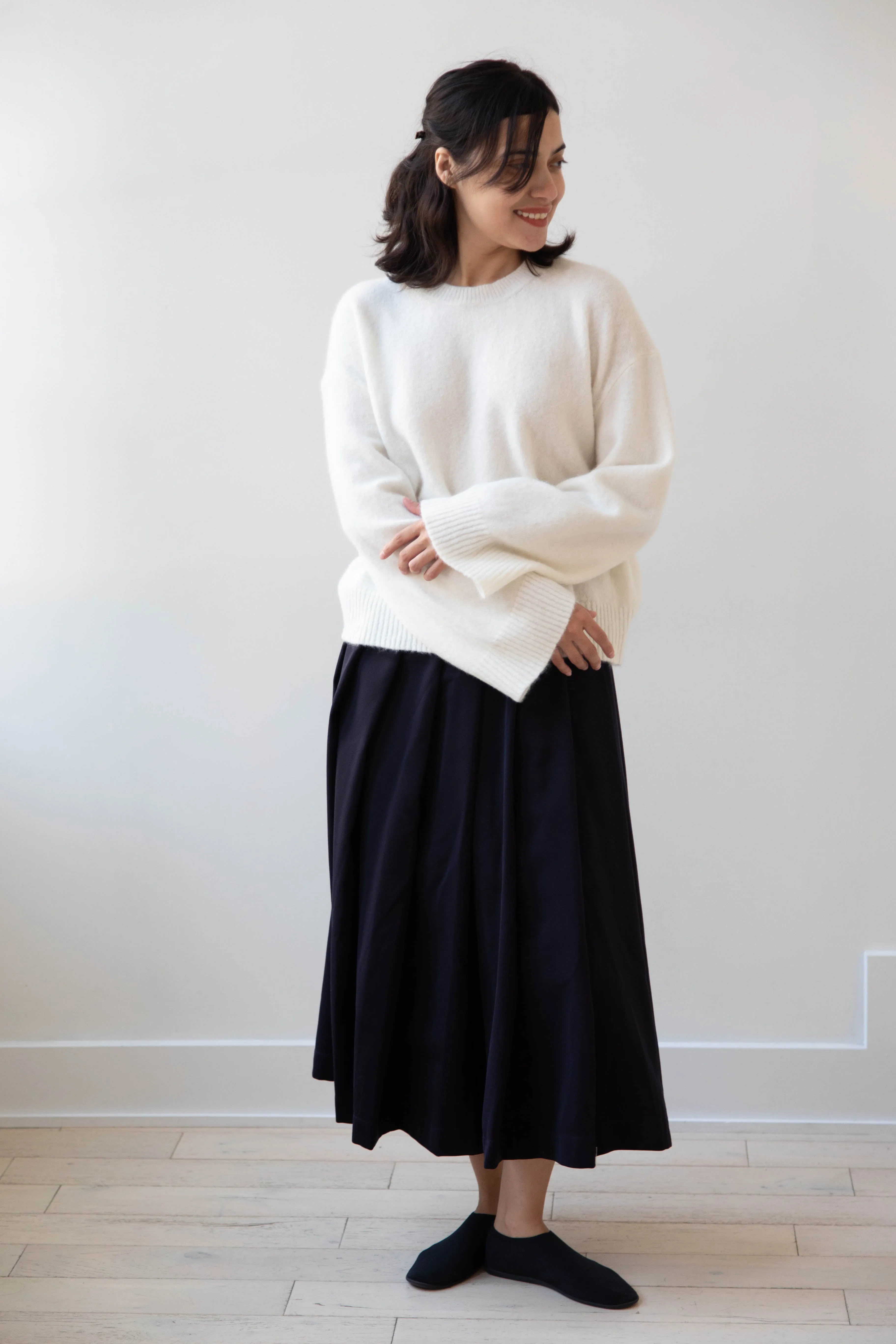 Boboutic | Cruel Touch Cashmere Silk Sweater in Milk