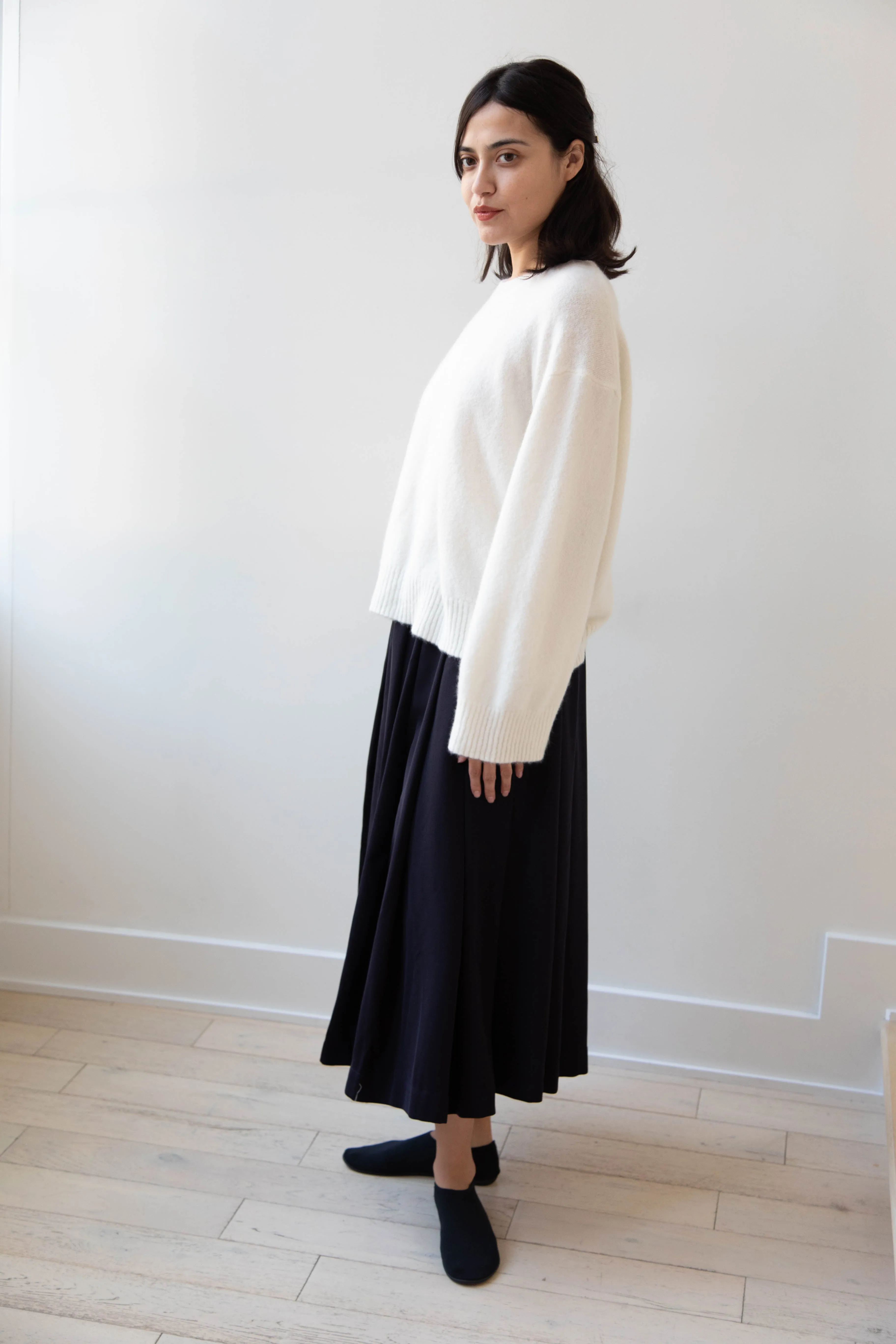 Boboutic | Cruel Touch Cashmere Silk Sweater in Milk