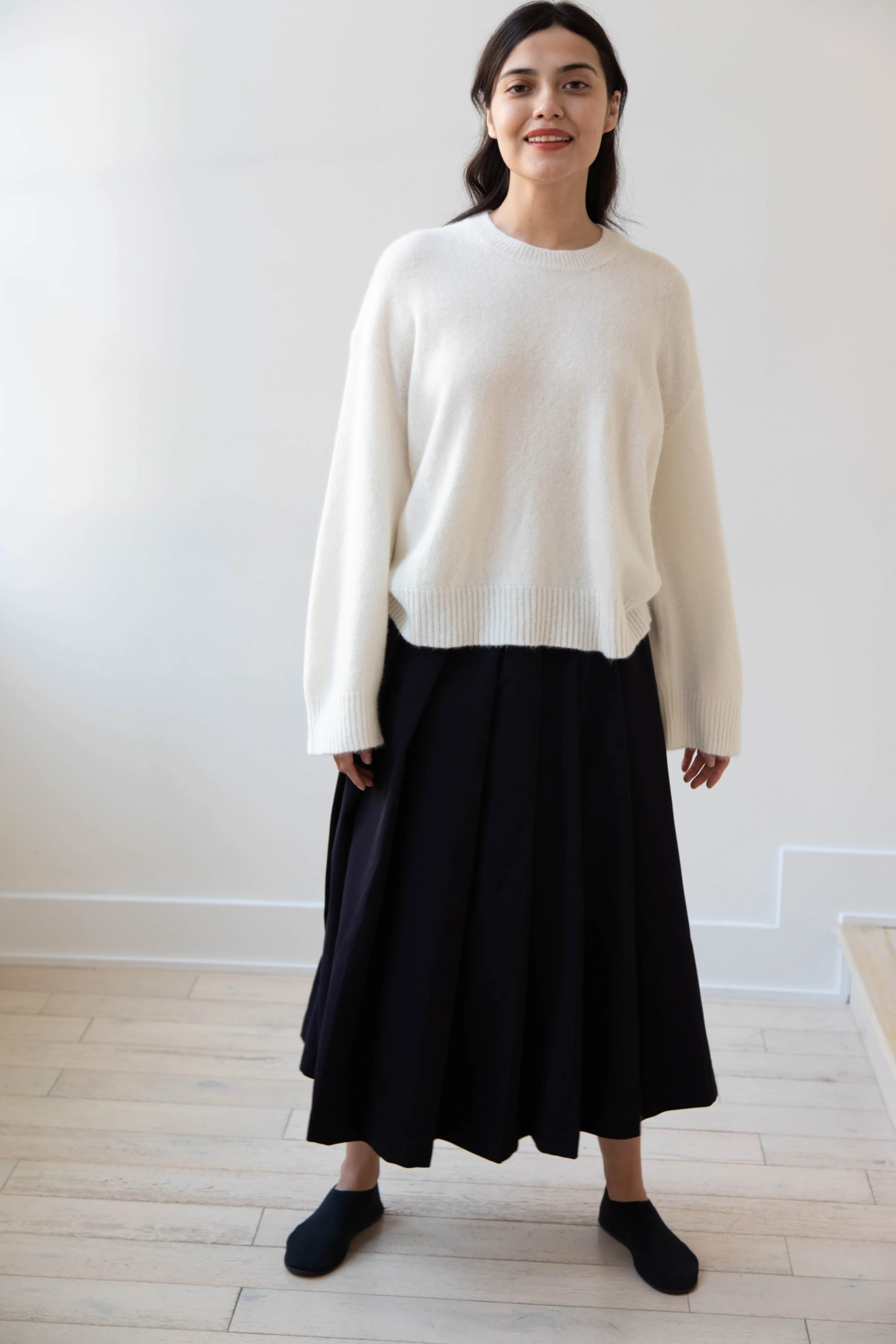 Boboutic | Cruel Touch Cashmere Silk Sweater in Milk