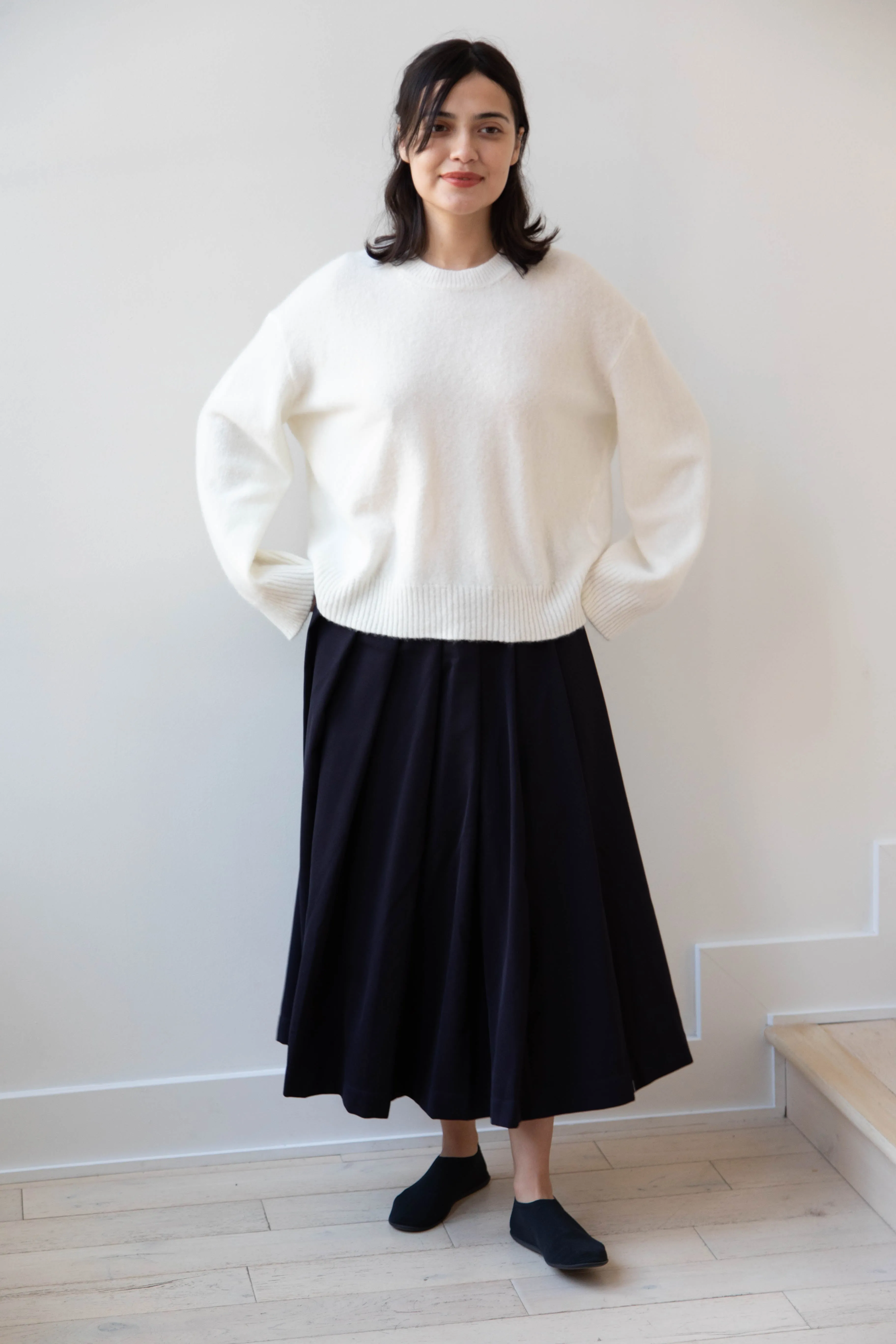 Boboutic | Cruel Touch Cashmere Silk Sweater in Milk