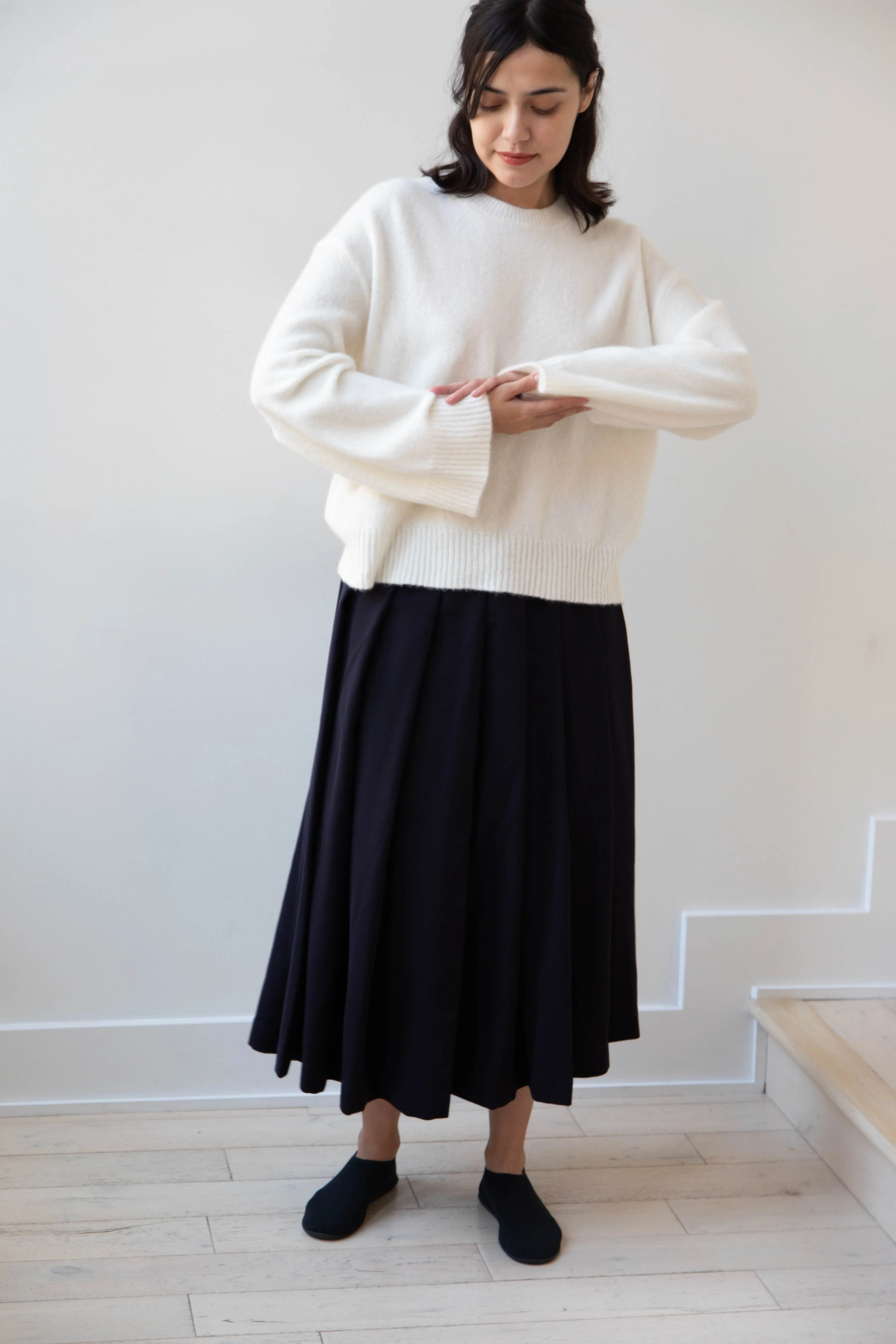 Boboutic | Cruel Touch Cashmere Silk Sweater in Milk