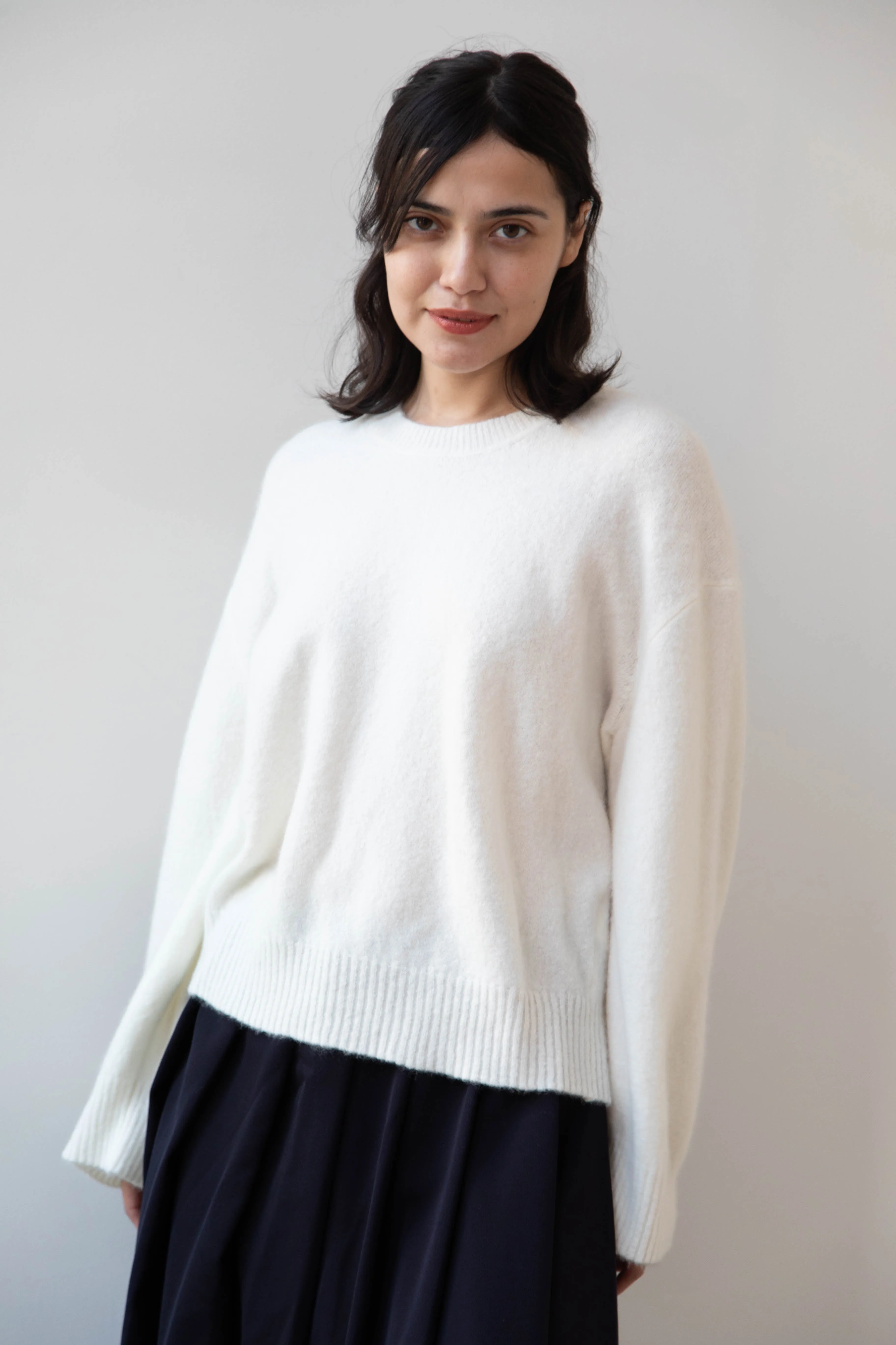 Boboutic | Cruel Touch Cashmere Silk Sweater in Milk