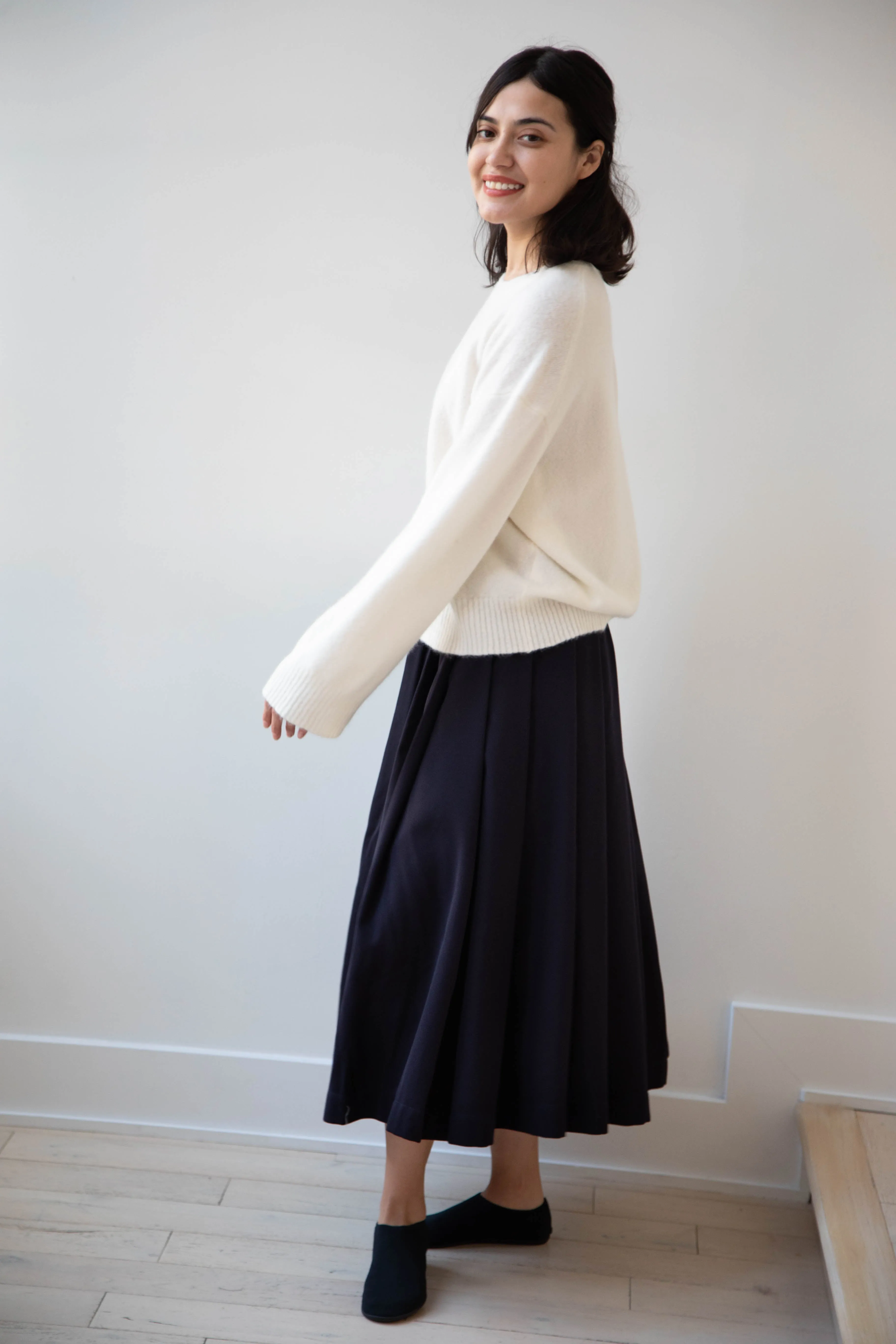 Boboutic | Cruel Touch Cashmere Silk Sweater in Milk