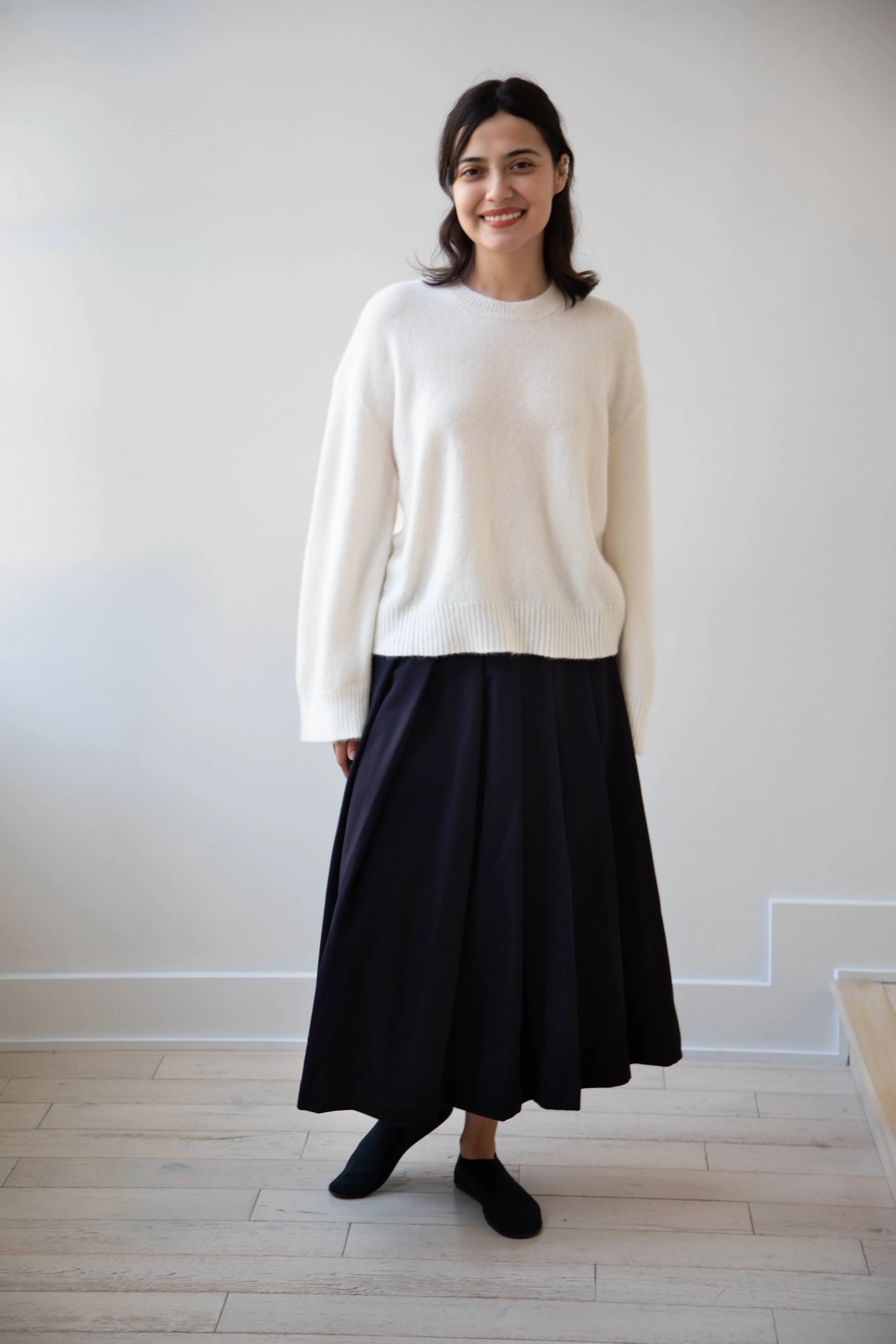 Boboutic | Cruel Touch Cashmere Silk Sweater in Milk