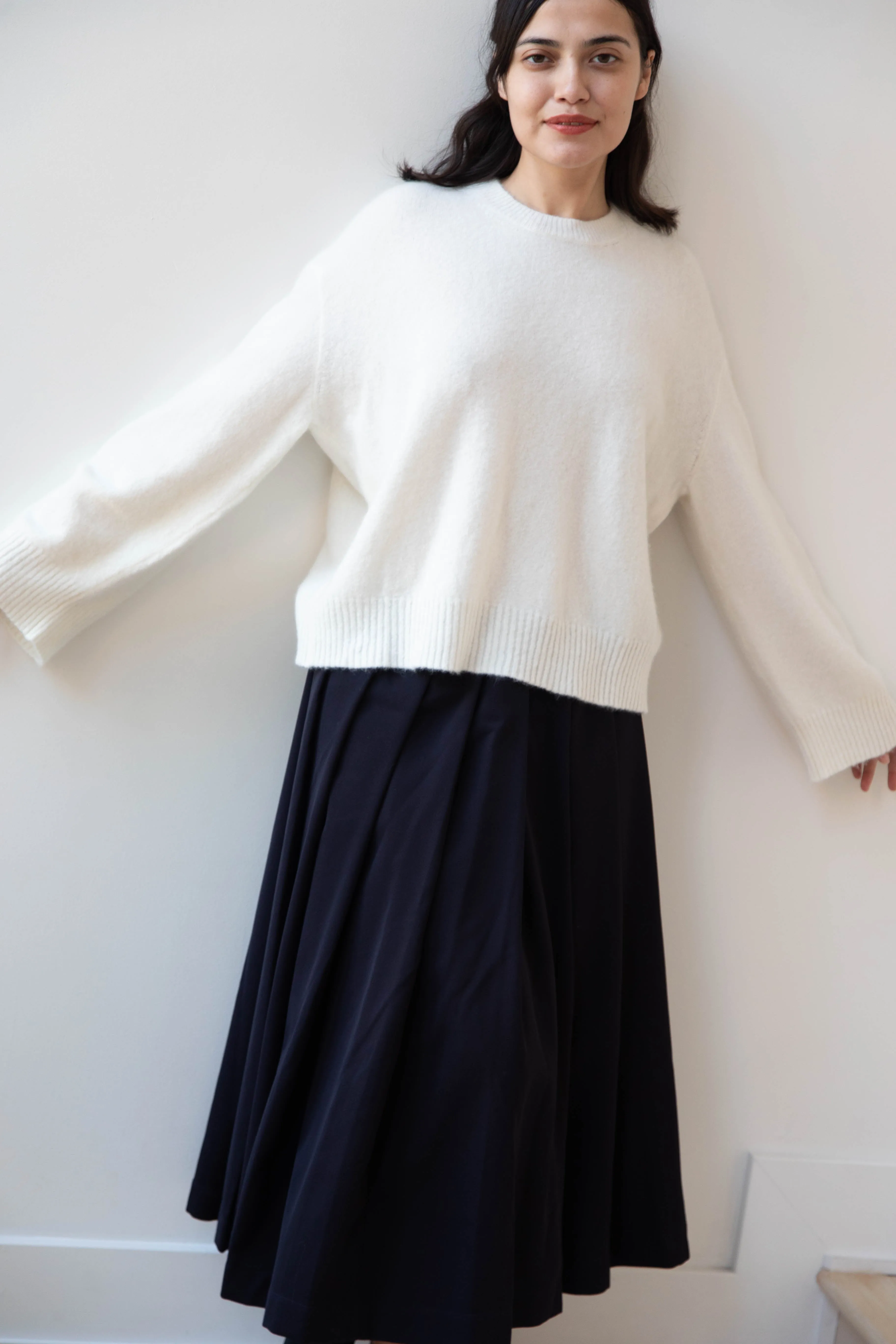 Boboutic | Cruel Touch Cashmere Silk Sweater in Milk