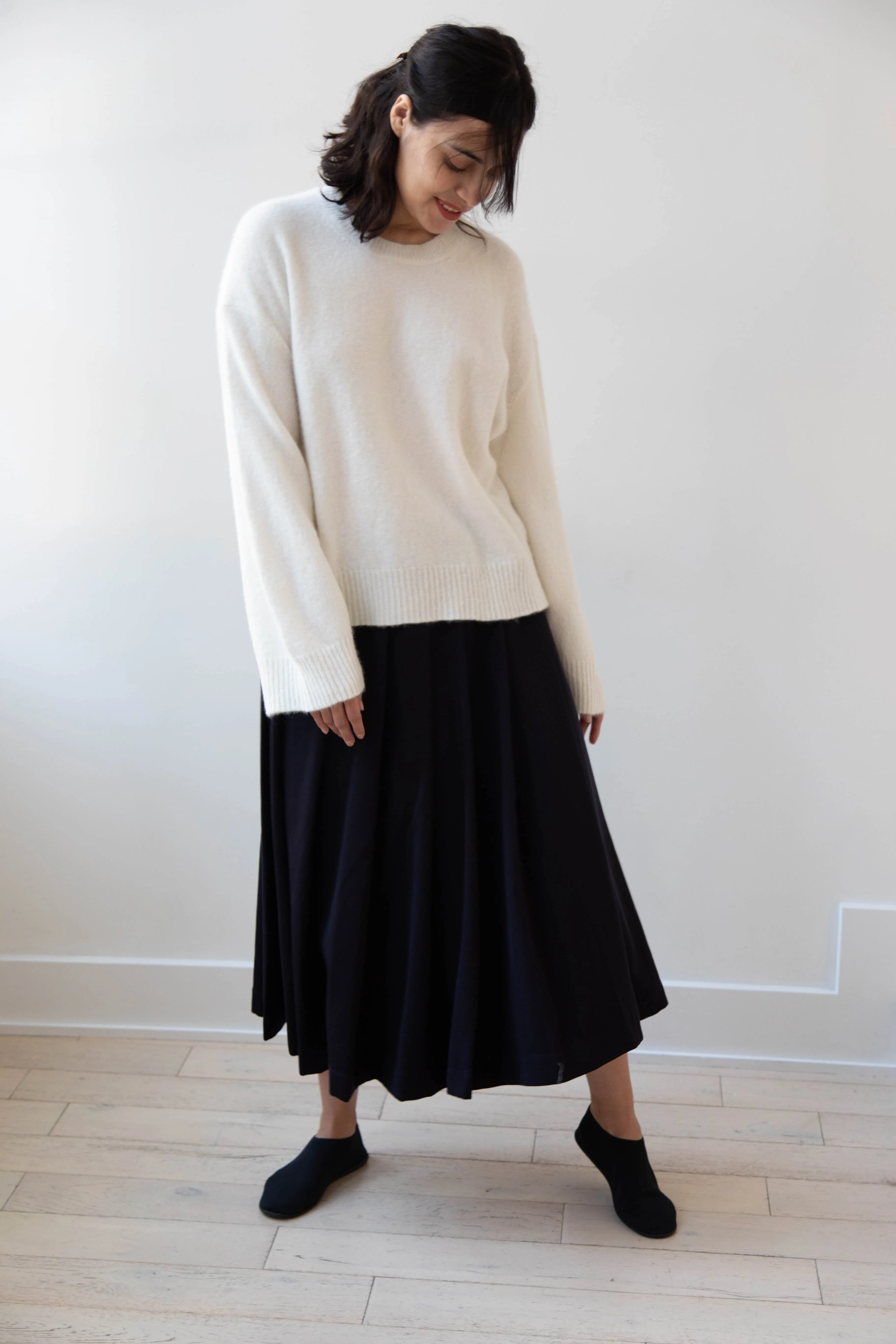 Boboutic | Cruel Touch Cashmere Silk Sweater in Milk