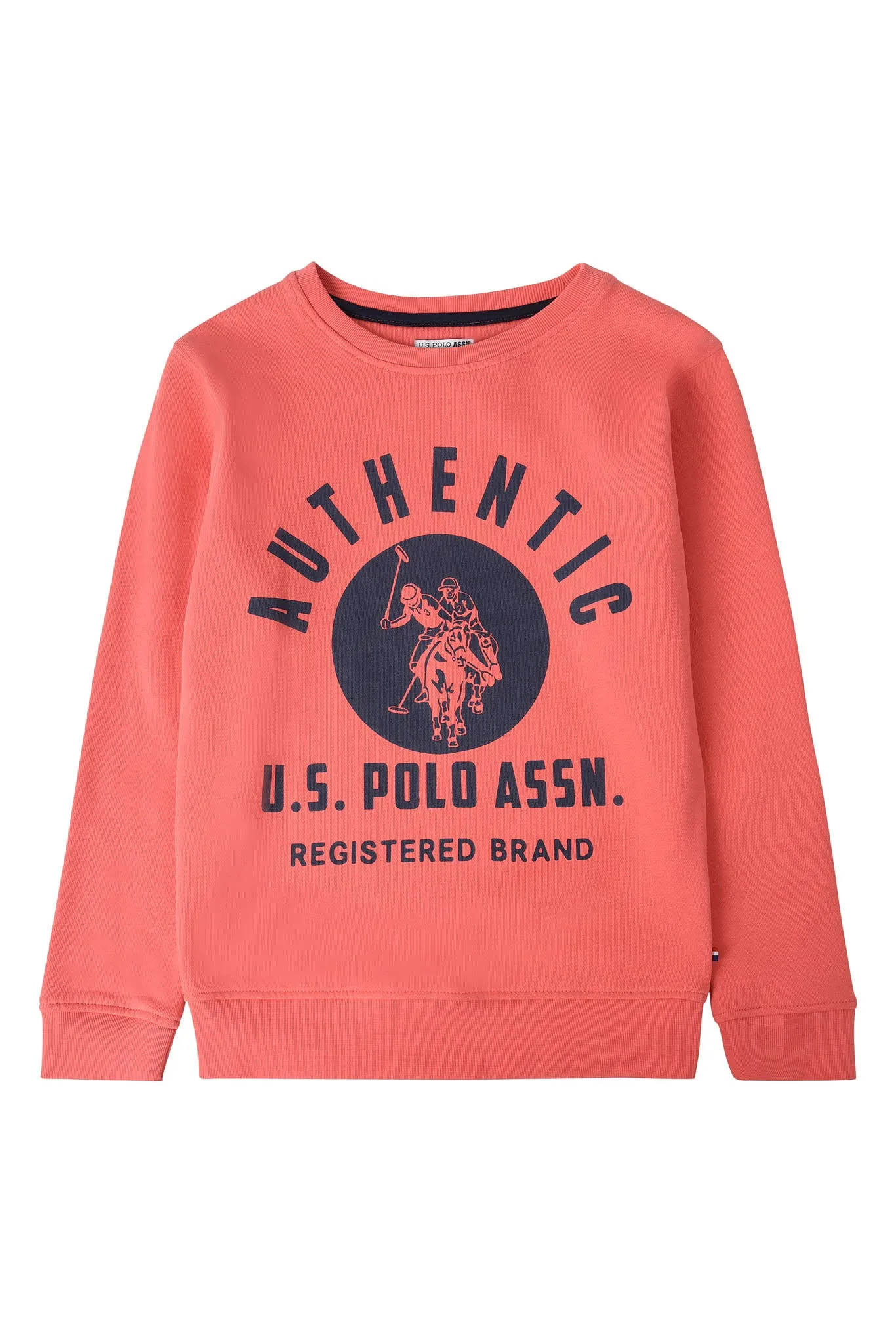 Boys 1890 Crew Neck Sweatshirt in Spiced Coral