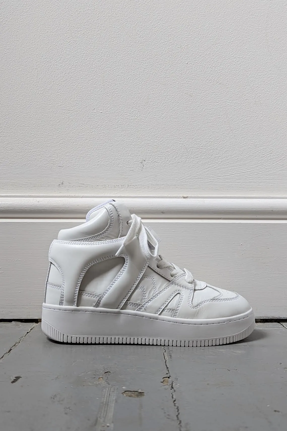 Brooklee White Hi-Top Sneakers