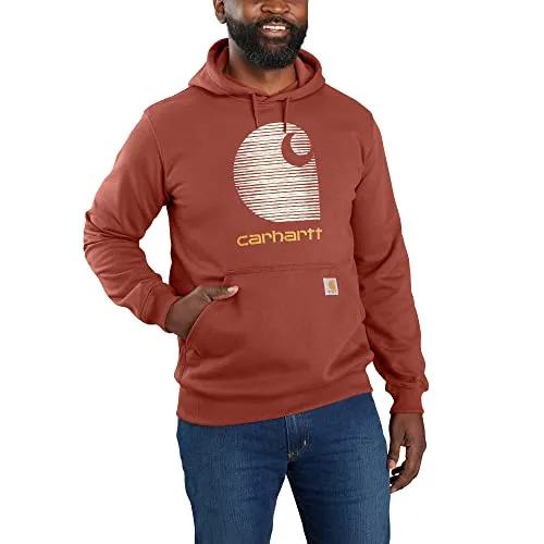 Carhartt 105431 Men's Rain Defender Loose Fit Midweight C Logo Graphic Sweatshirt