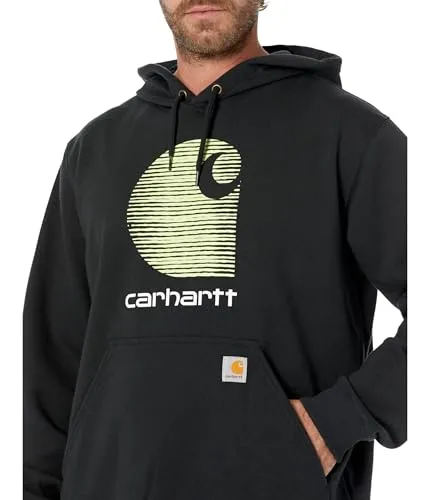 Carhartt 105431 Men's Rain Defender Loose Fit Midweight C Logo Graphic Sweatshirt