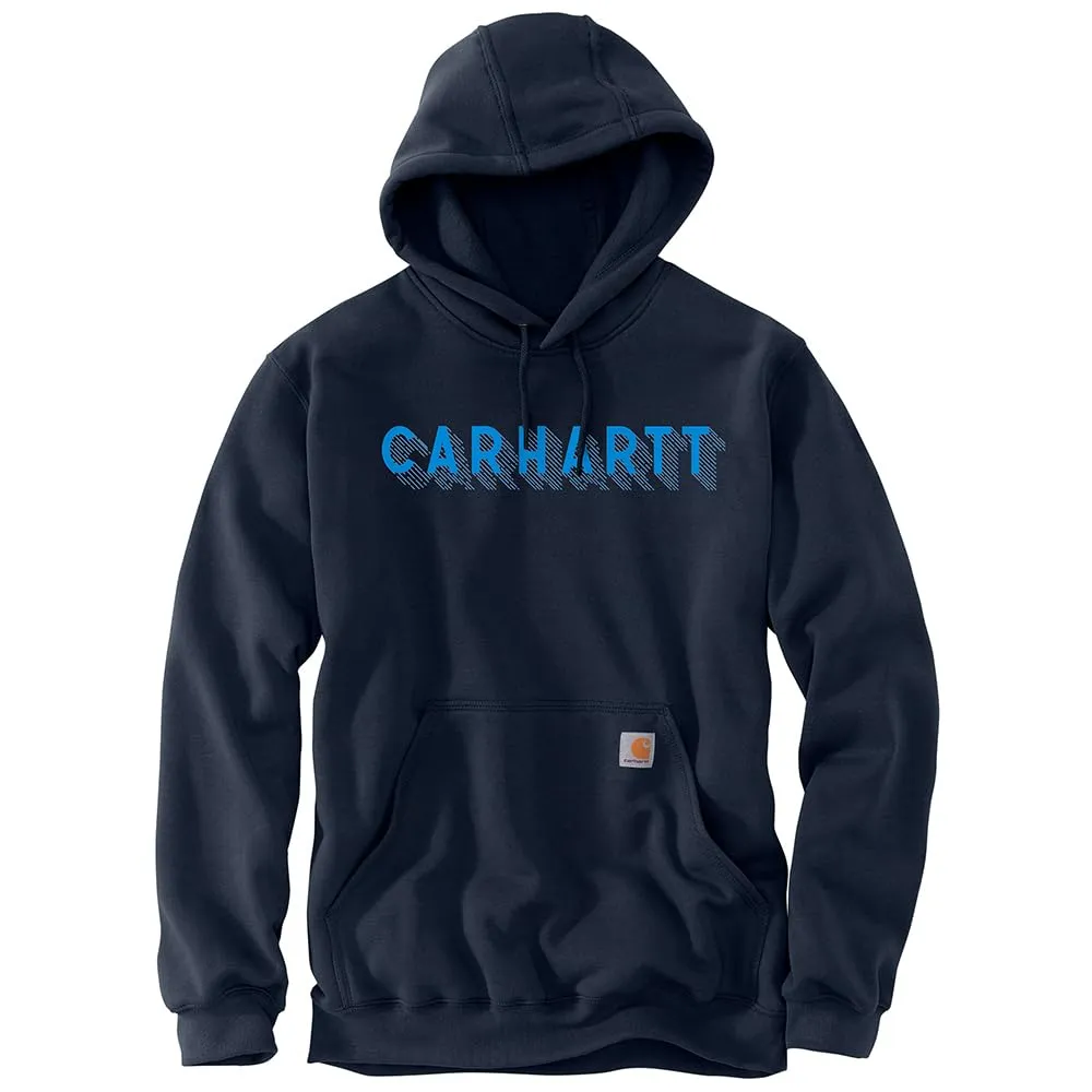 Carhartt 105944 Men's Rain Defender Loose Fit Midweight Logo Graphic Sweatshirt