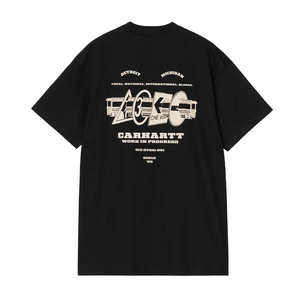 CARHARTT WIP S/S RUNAWAY T-SHIRT // BLACK/WAX