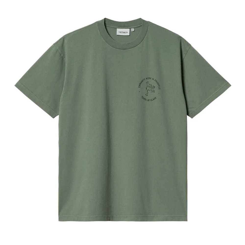 CARHARTT WIP S/S STAMP T-SHIRT // DUCK GREEN/BLACK (STONE WASHED)