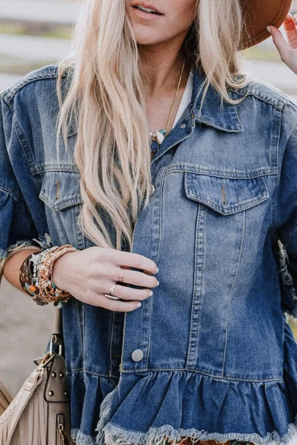 Deep Blue Denim Jacket