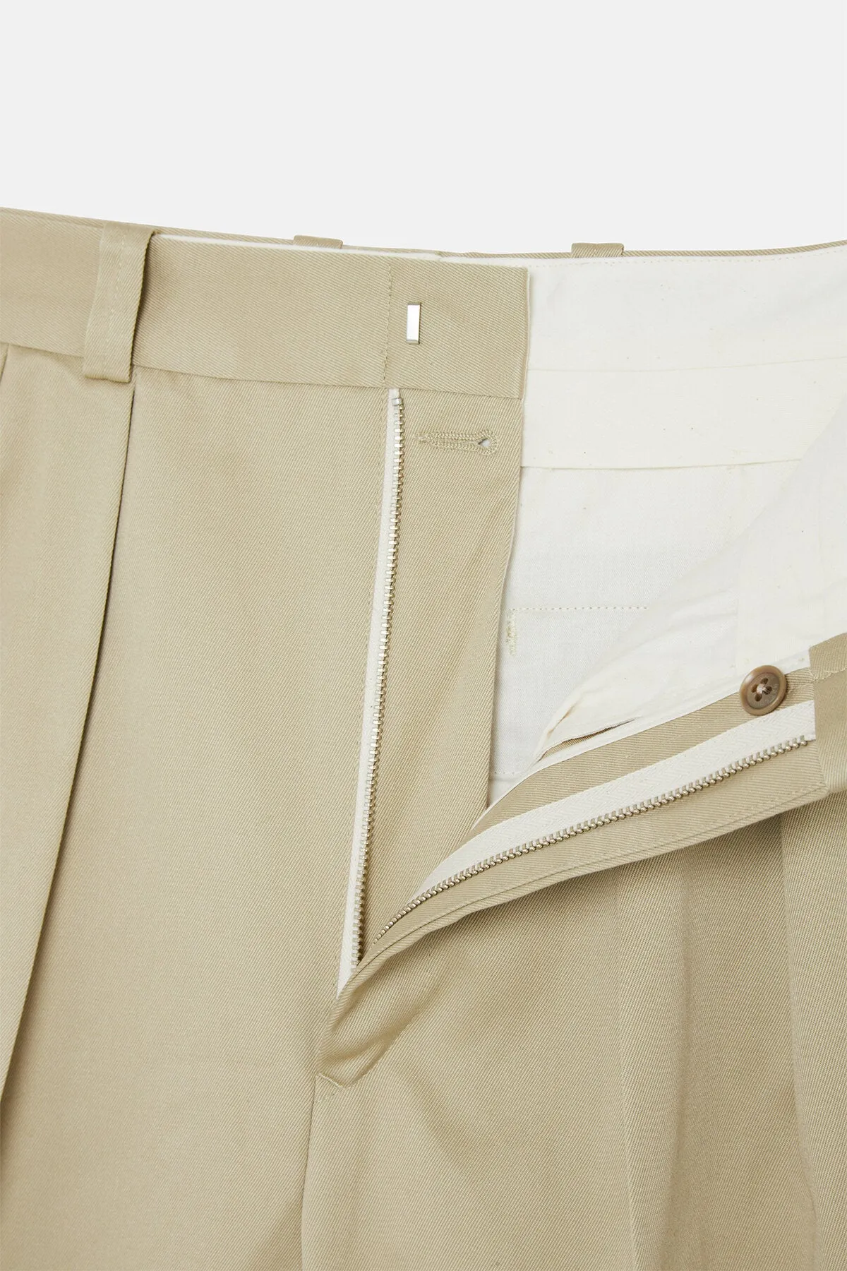 Double Pleat Chino Trousers