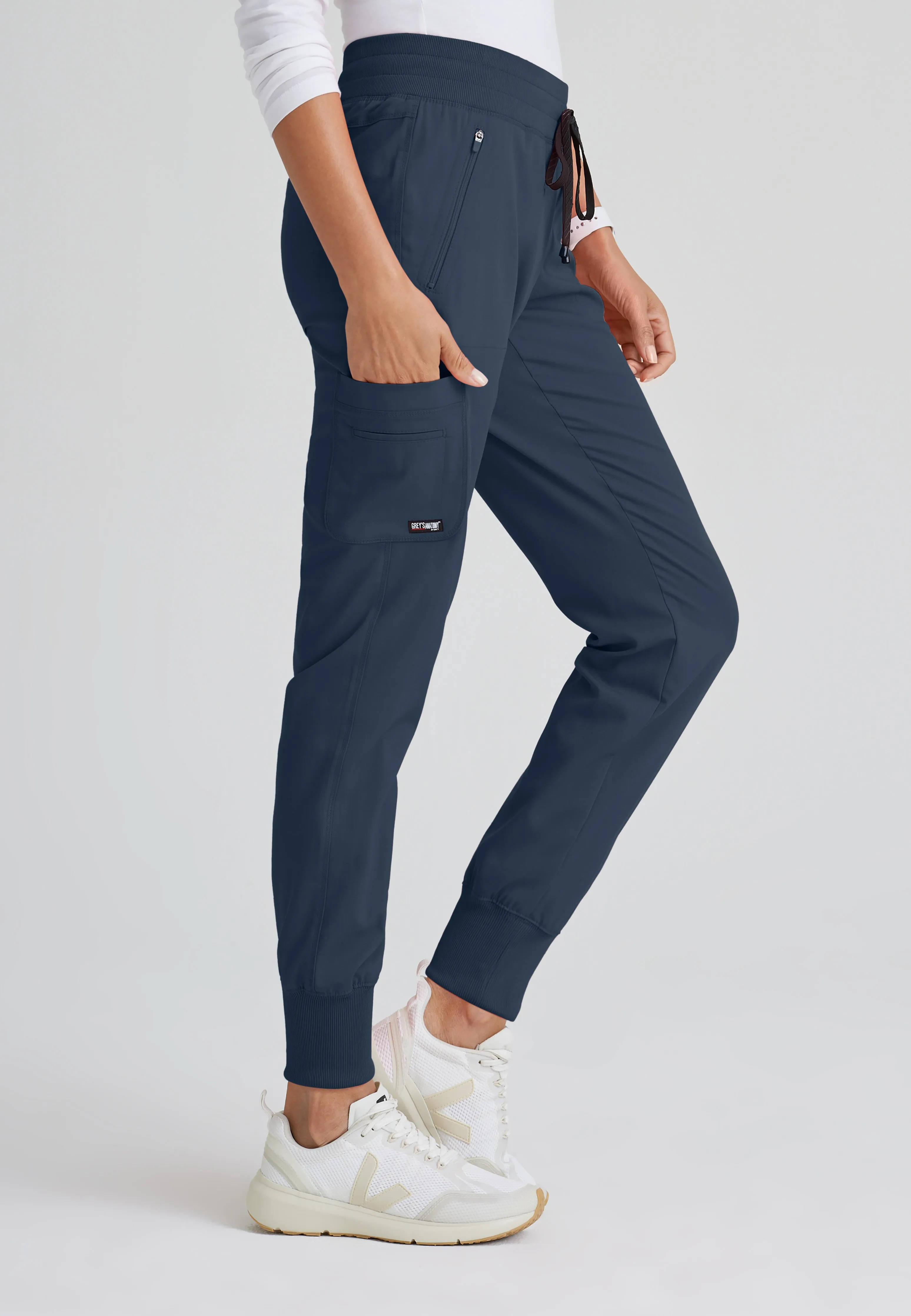 Eden 5-Pocket Mid-Rise Jogger Scrub Pant