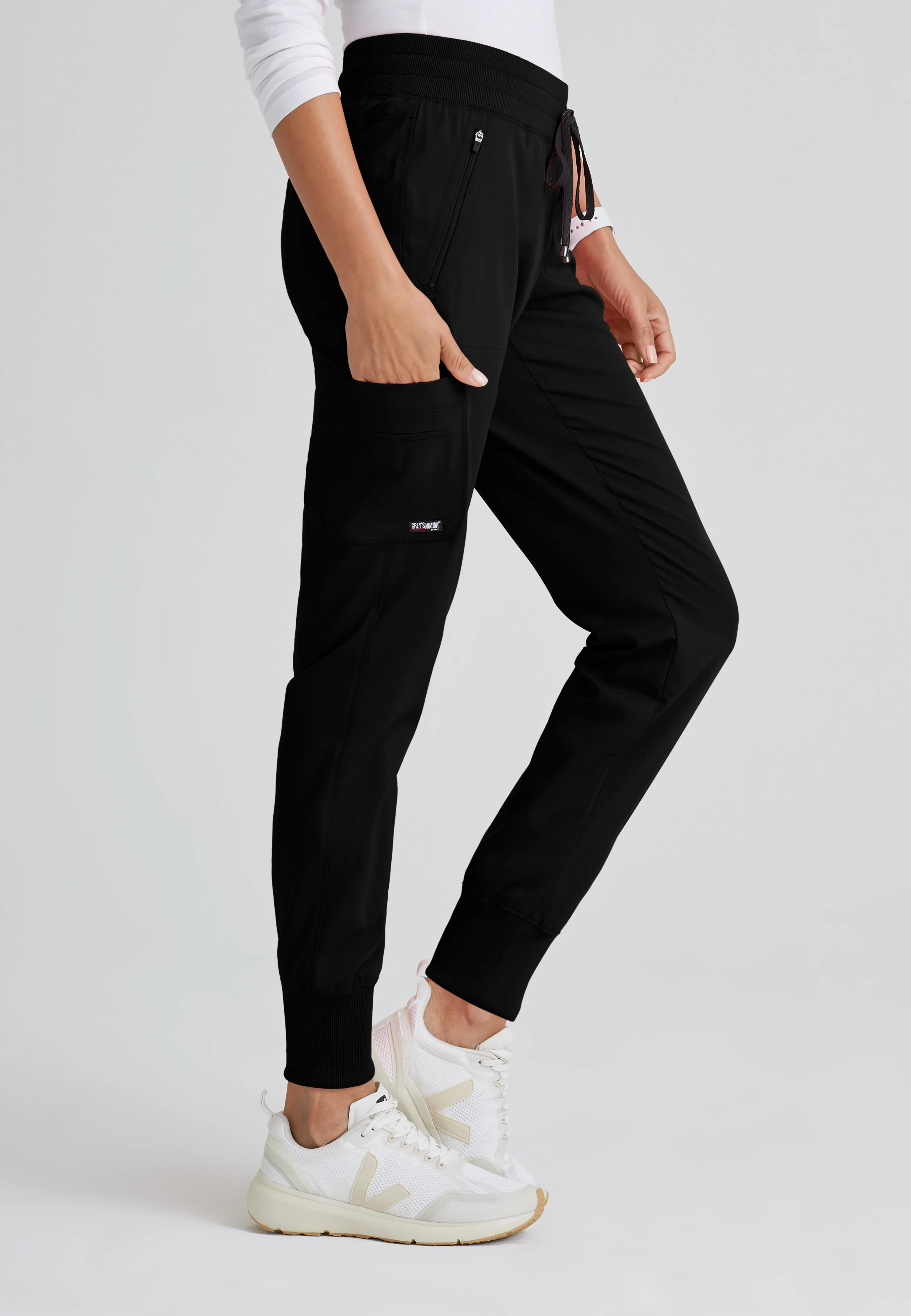 Eden 5-Pocket Mid-Rise Jogger Scrub Pant