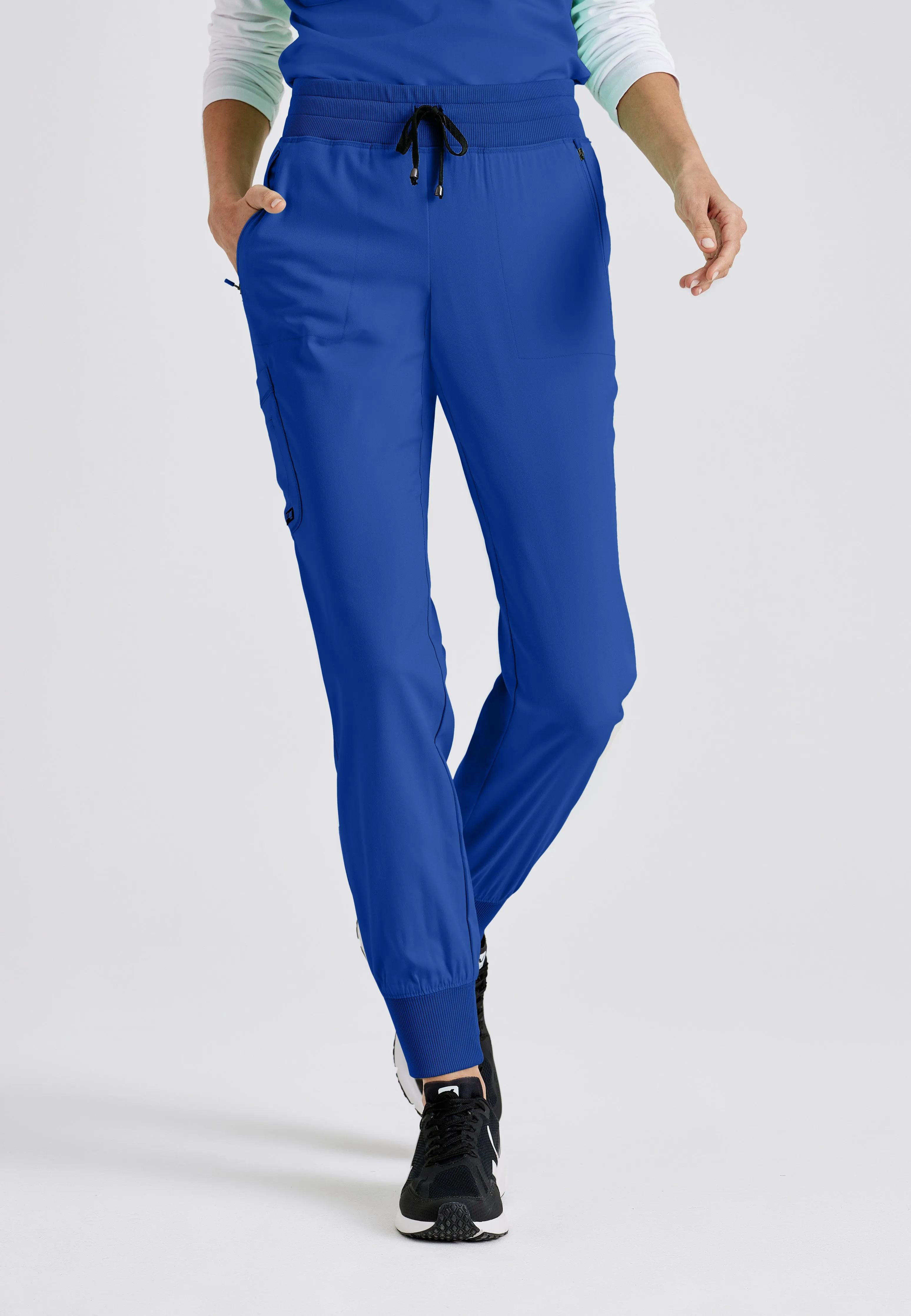 Eden 5-Pocket Mid-Rise Jogger Scrub Pant