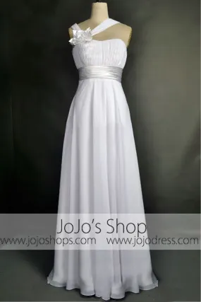 Grecian Wedding Dress One Shoulder Bridal Dress | G8003