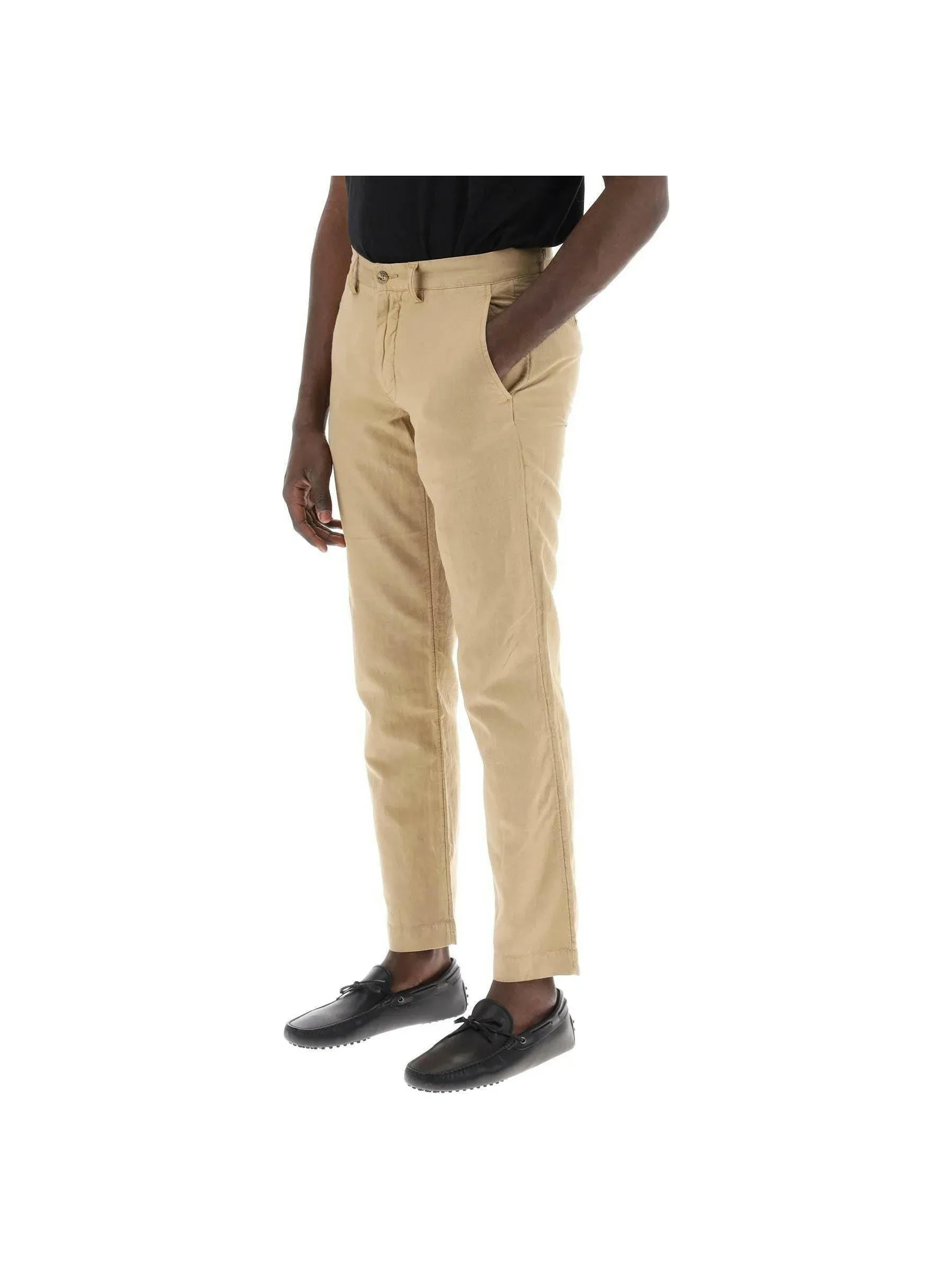 Linen Cotton Chino Trousers