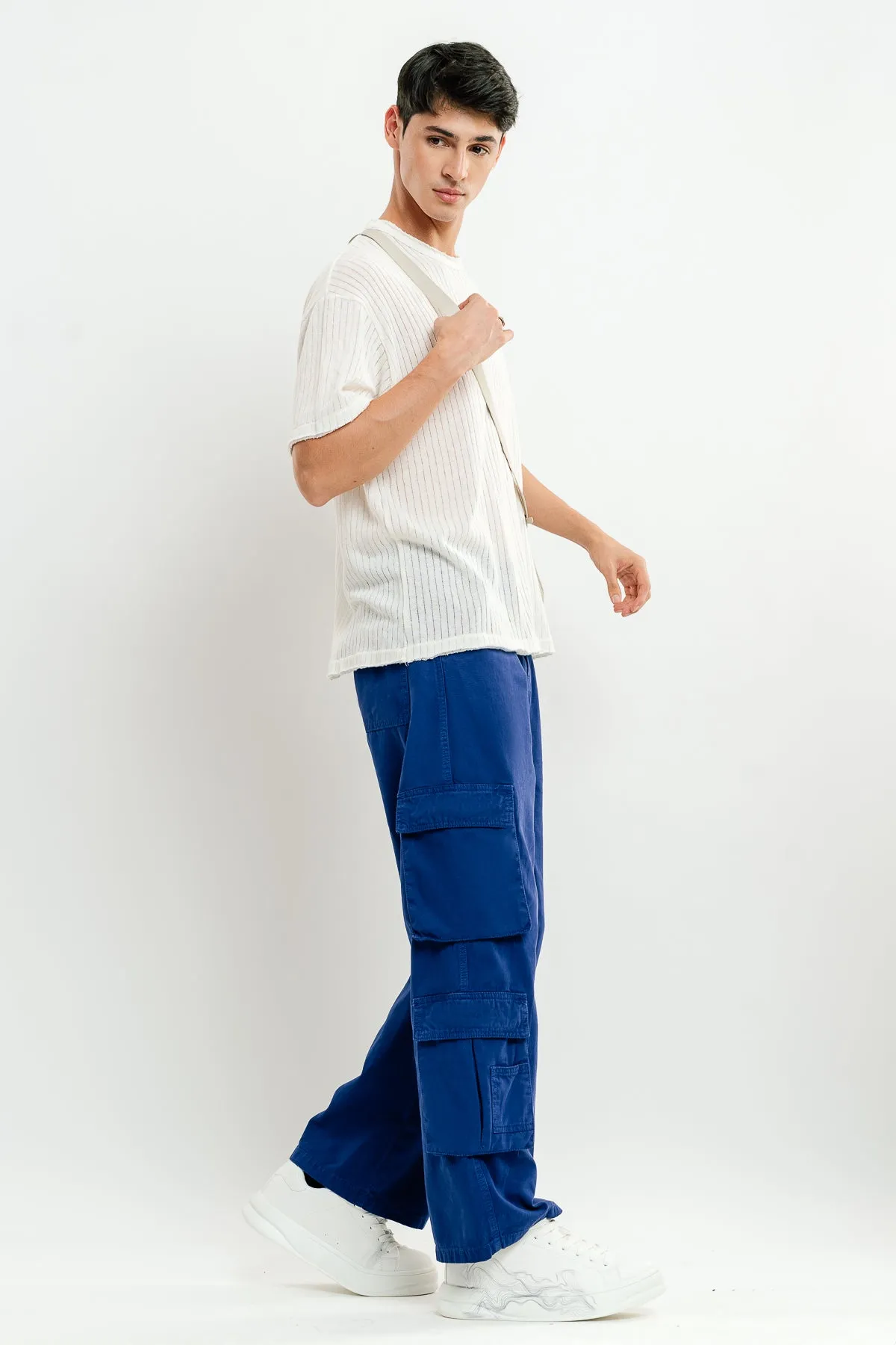 Men's Bright Blue Cargo Pants