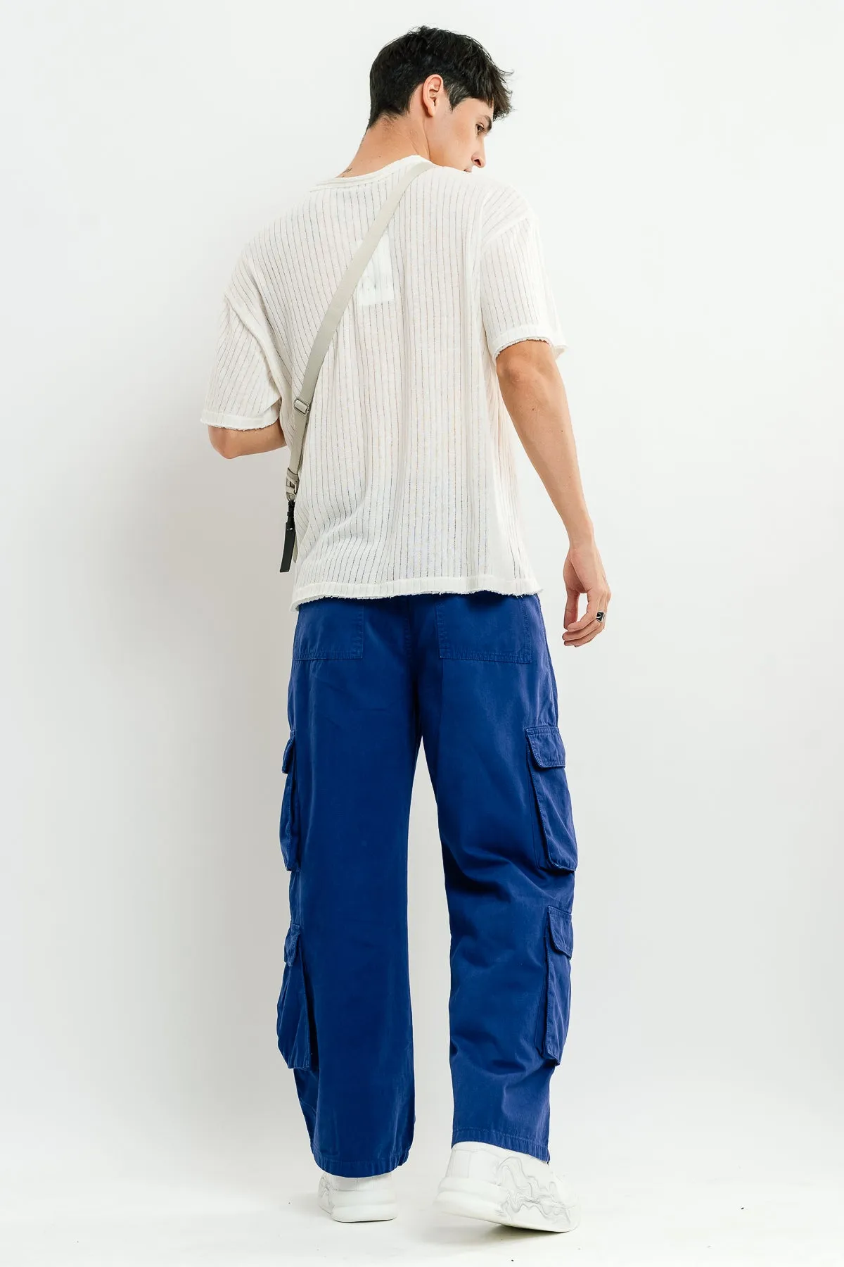 Men's Bright Blue Cargo Pants