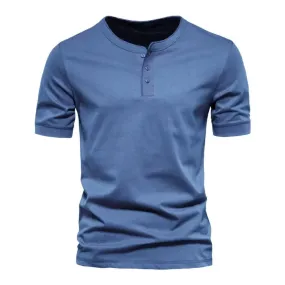 Men's Henley Fashion Casual Cotton T-Shirts