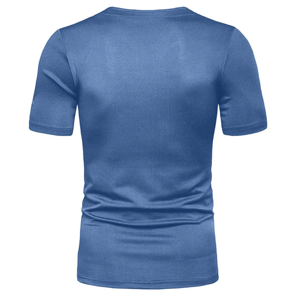 Men's Henley Fashion Casual Cotton T-Shirts