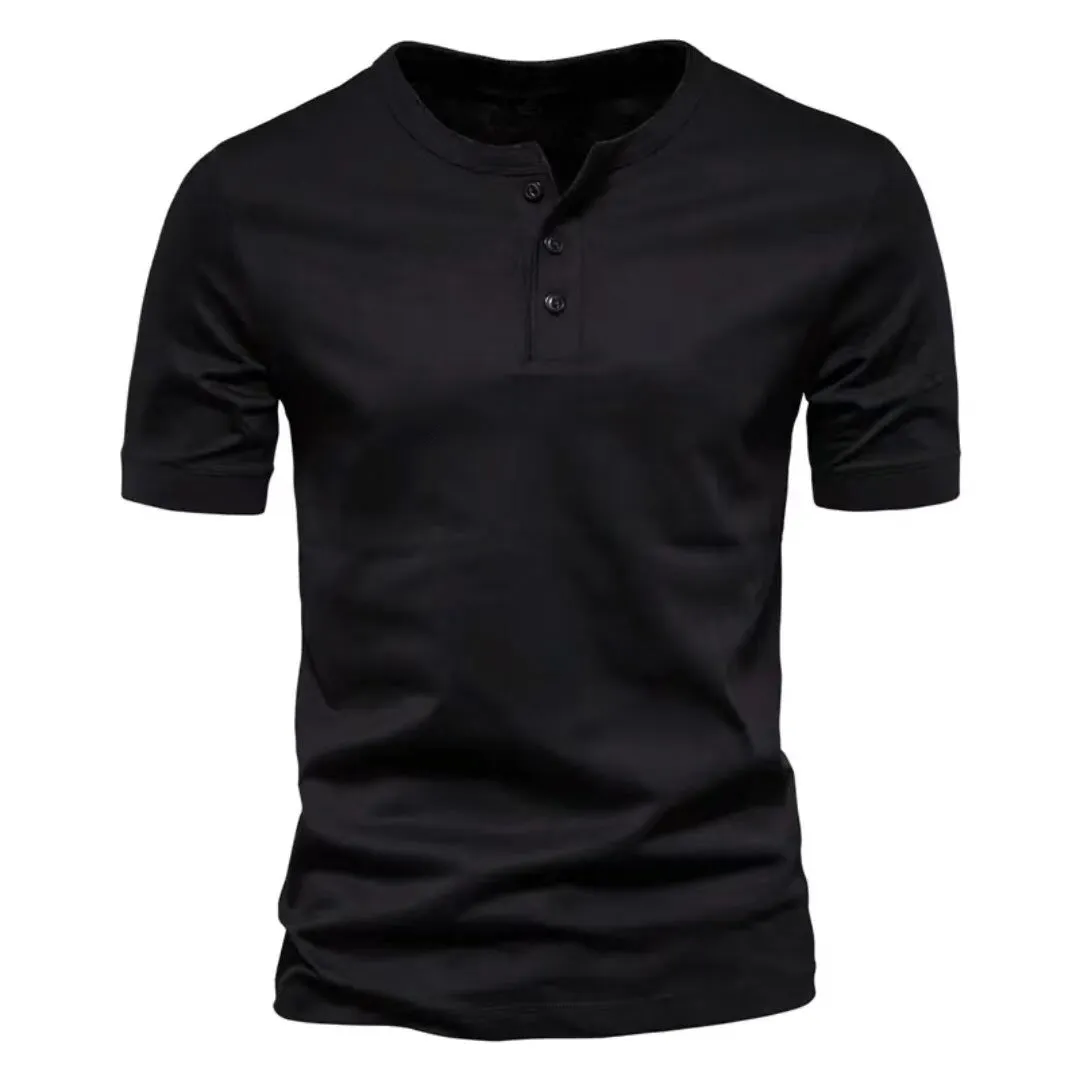 Men's Henley Fashion Casual Cotton T-Shirts