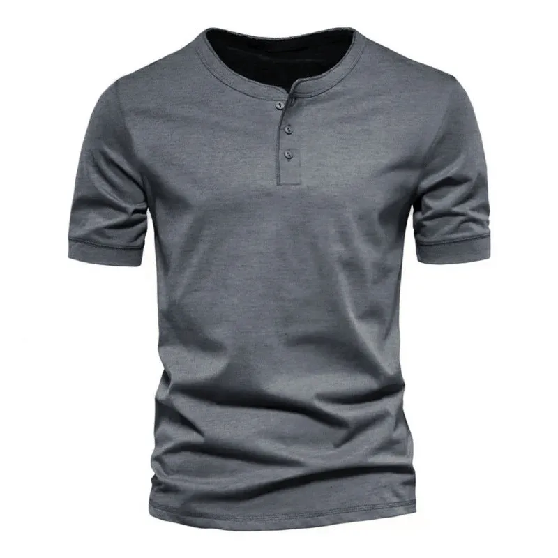 Men's Henley Fashion Casual Cotton T-Shirts