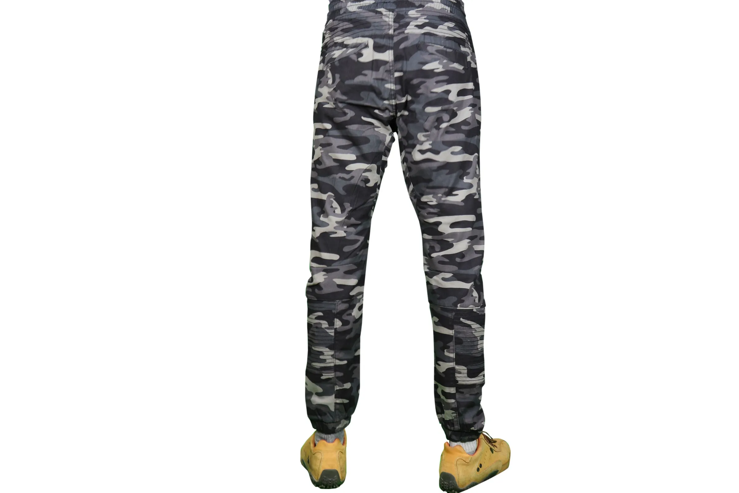 Men’s Stretch Black Camo Joggers Pants