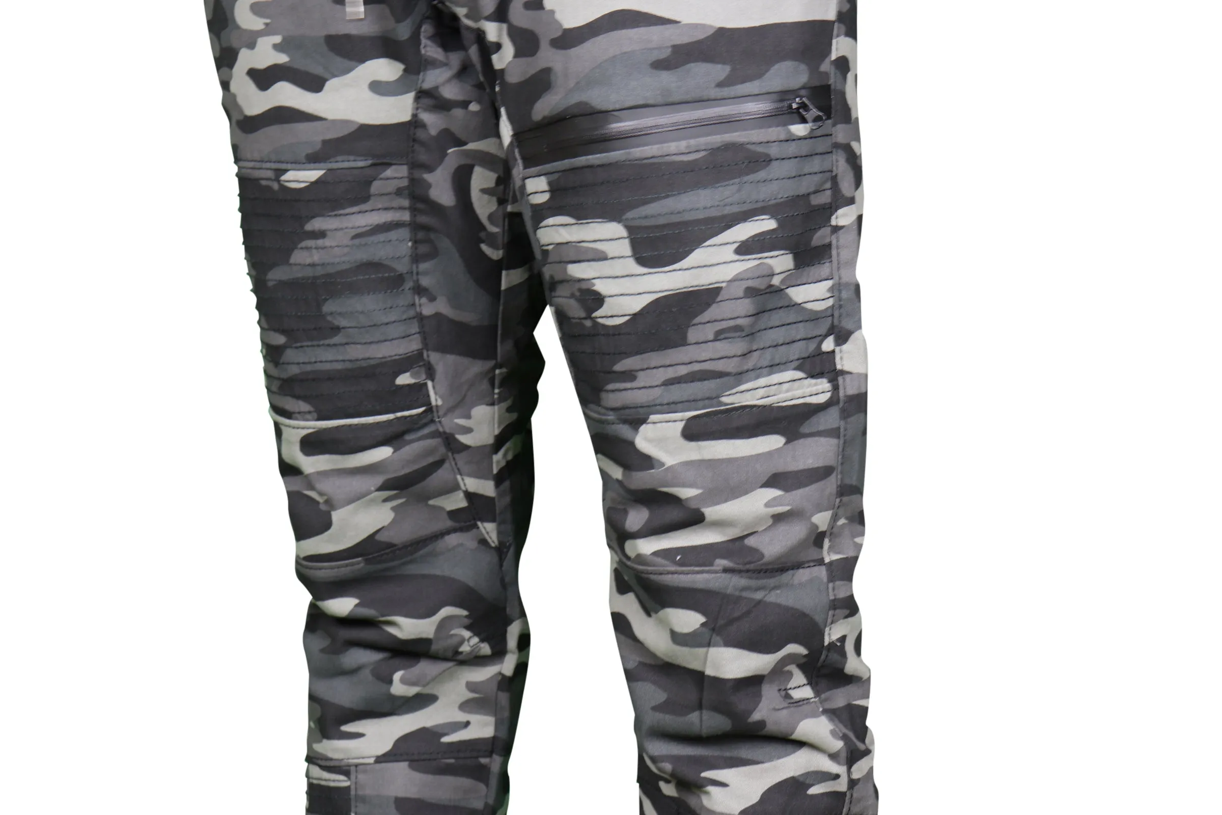 Men’s Stretch Black Camo Joggers Pants